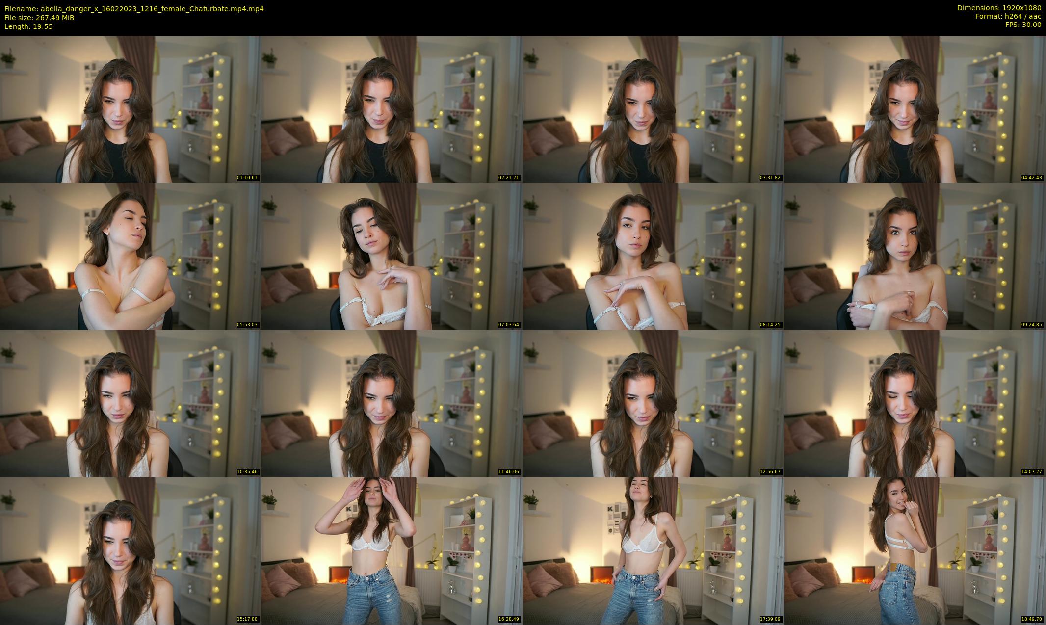 abella_danger_x — 20 minute Chaturbate female cam show recording, 1080p, Feb 16, 2023