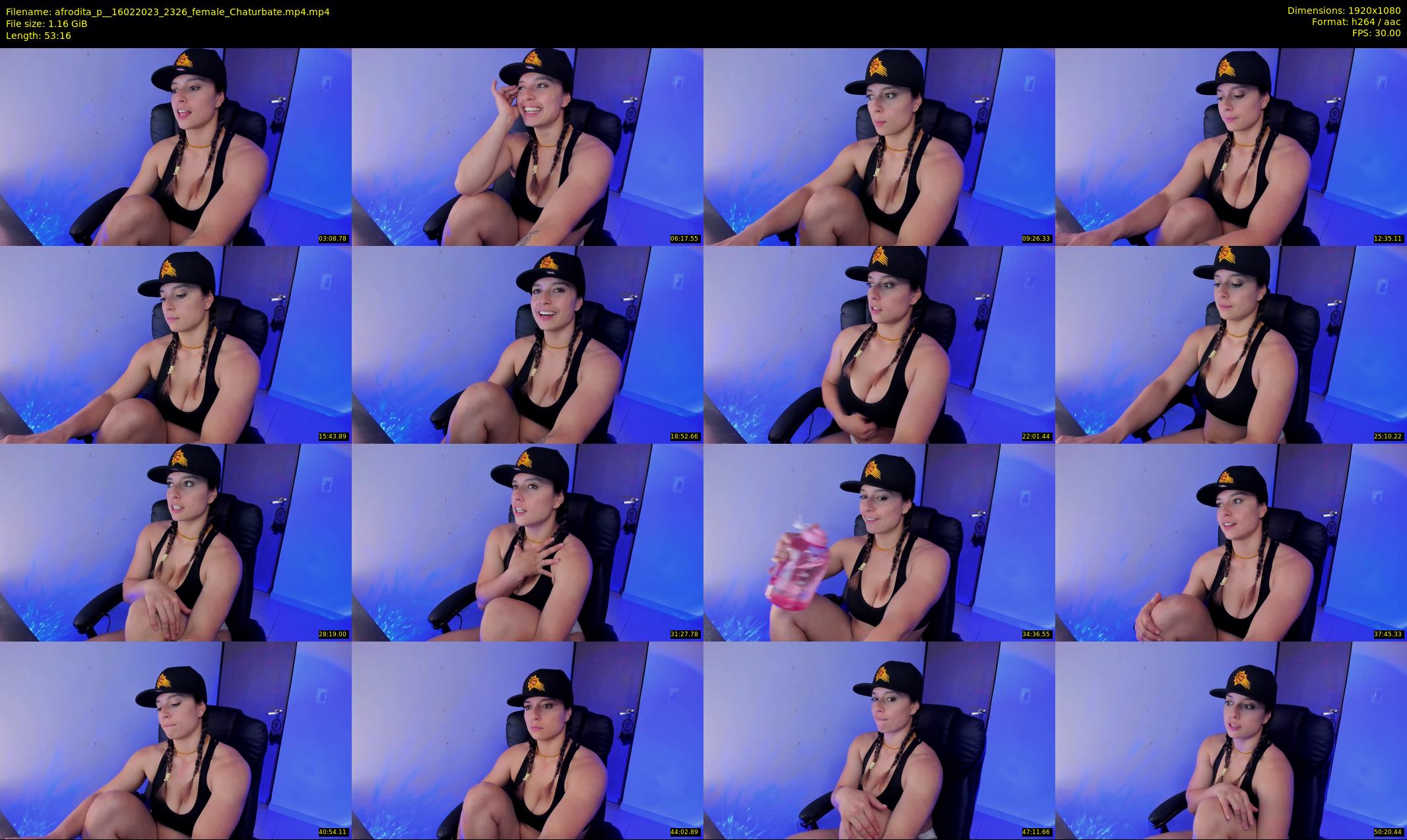 afrodita_p_ — 54 minute Chaturbate female cam show recording, 1080p, Feb 16, 2023