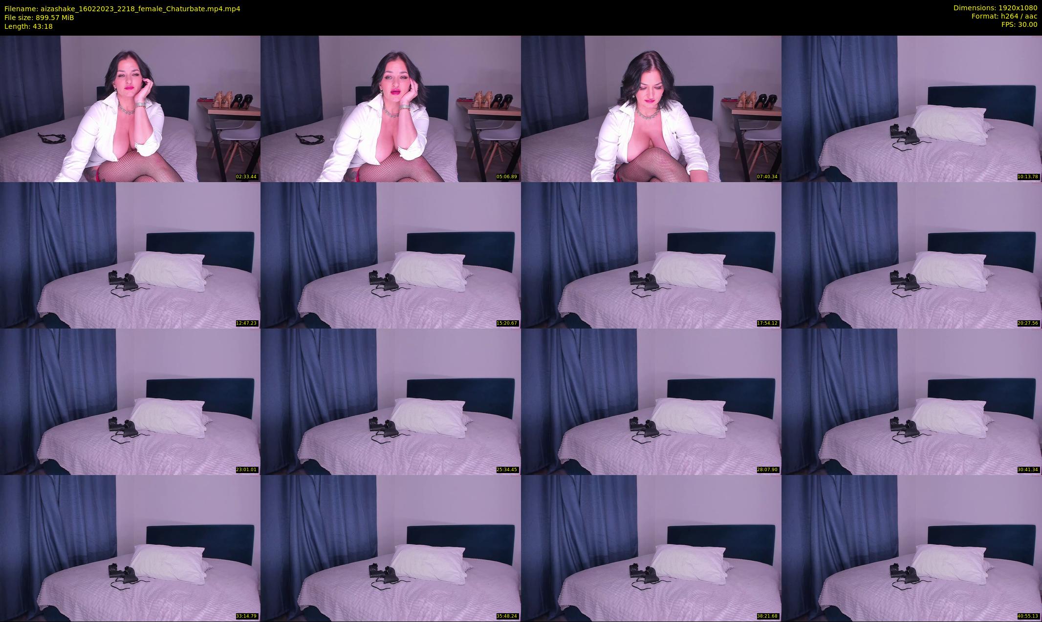 aizashake — 44 minute Chaturbate female cam show recording, 1080p, Feb 16, 2023