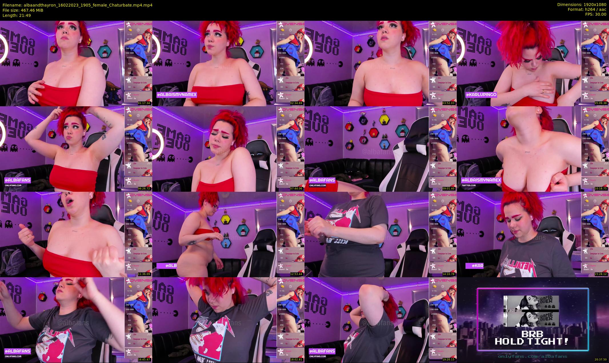 albaandthayron — 22 minute Chaturbate couple cam show recording, 1080p, Feb 16, 2023