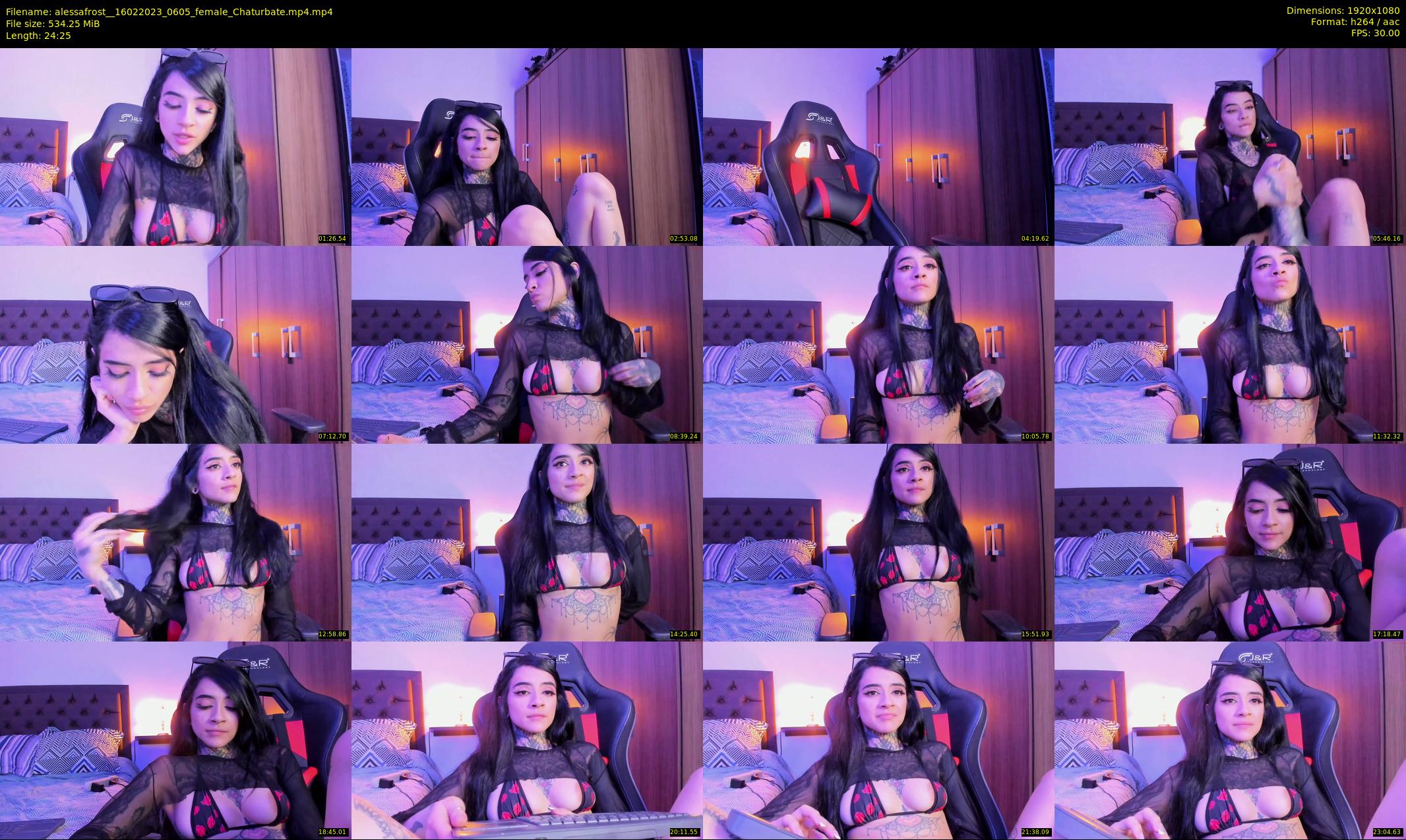 alessafrost_ — 25 minute Chaturbate female cam show recording, 1080p, Feb 16, 2023