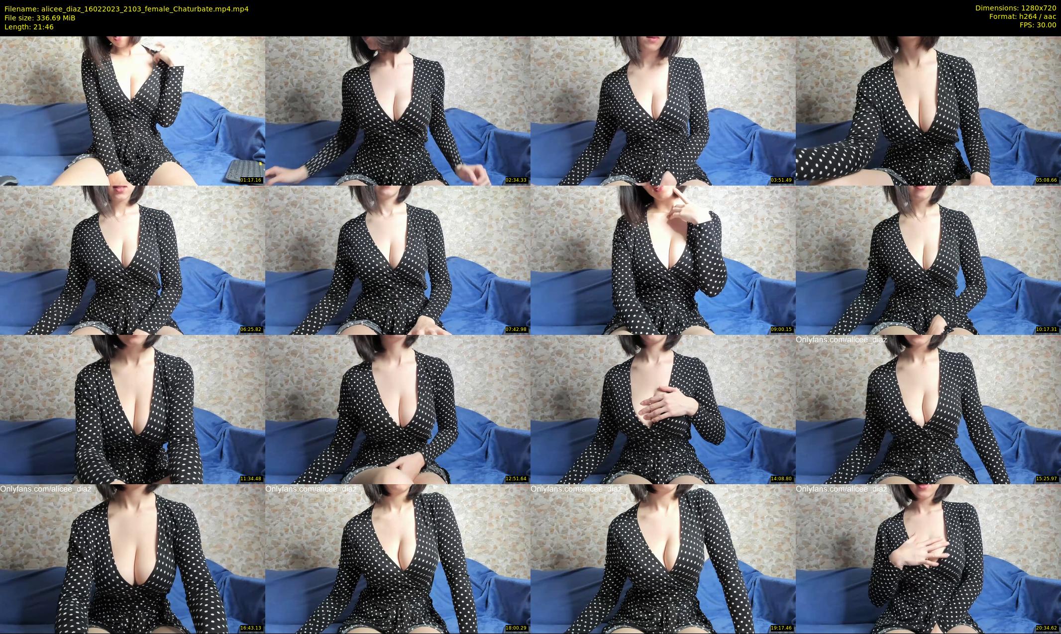 alicee_diaz — 22 minute Chaturbate female cam show recording, 720p, Feb 16, 2023