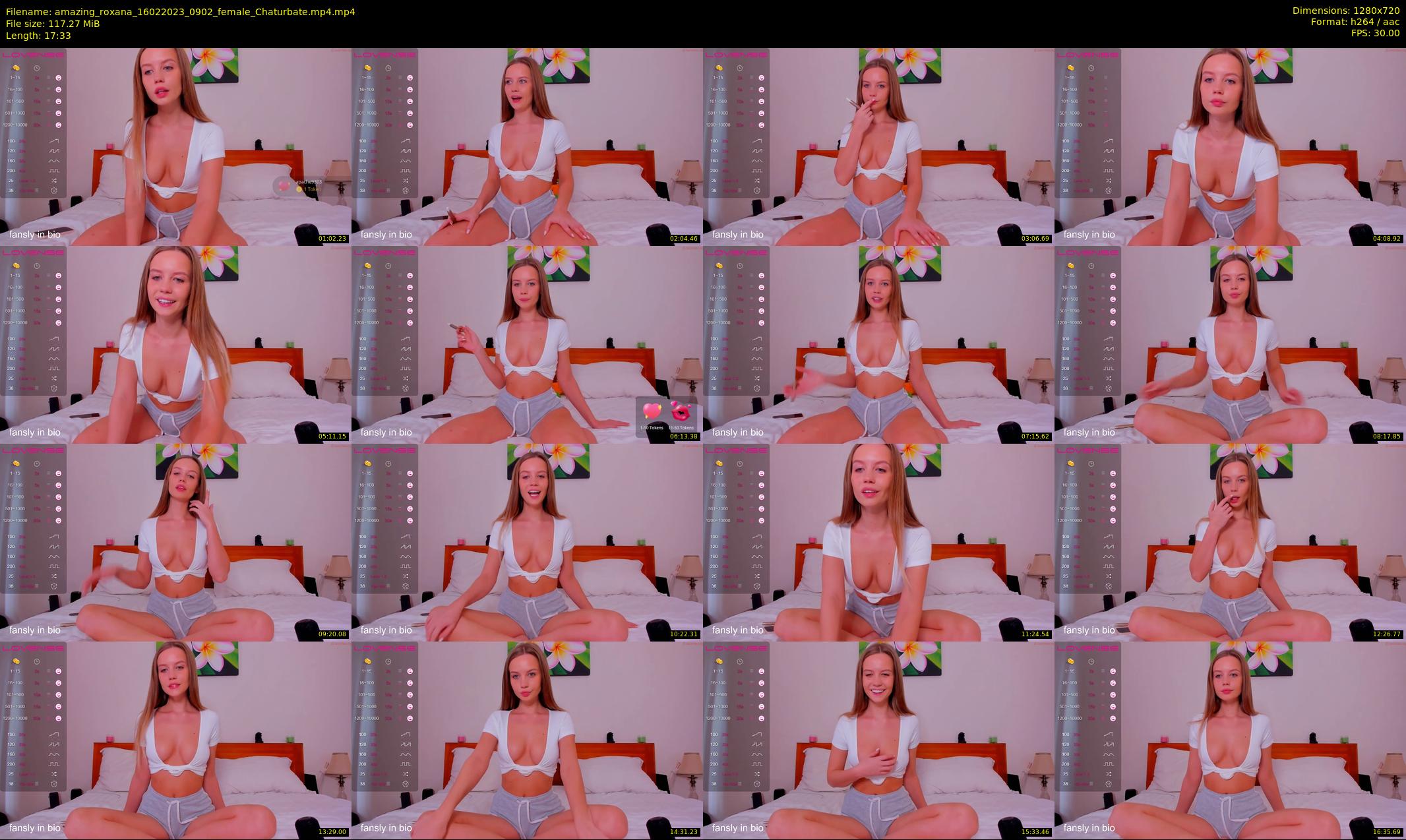 amazing_roxana — 18 minute Chaturbate female cam show recording, 720p, Feb 16, 2023