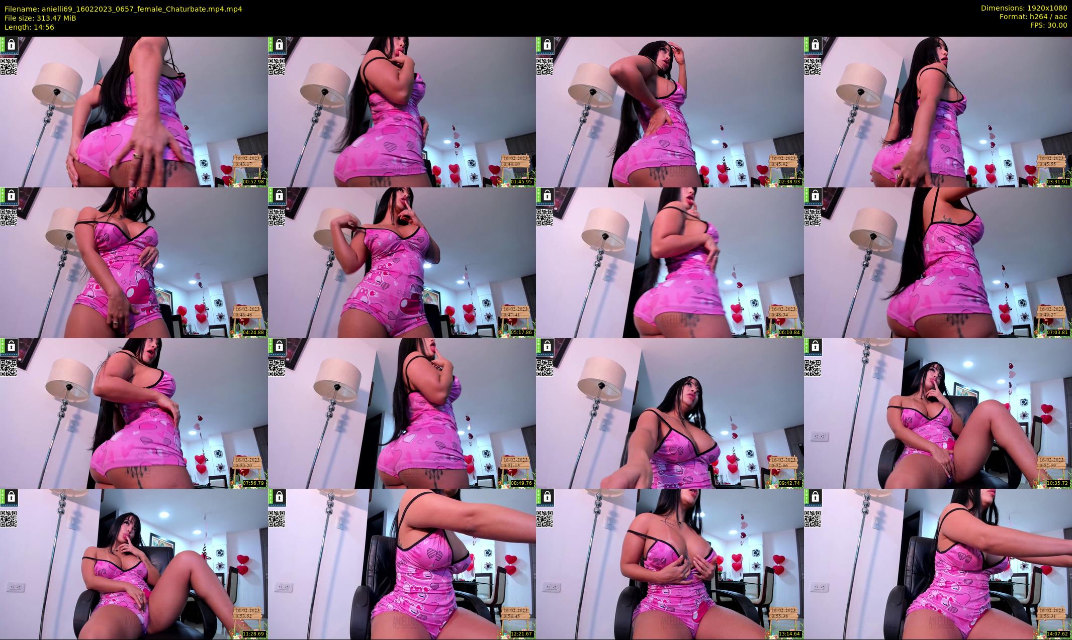 anielli69 — 15 minute Chaturbate female cam show recording, 1080p, Feb 16, 2023