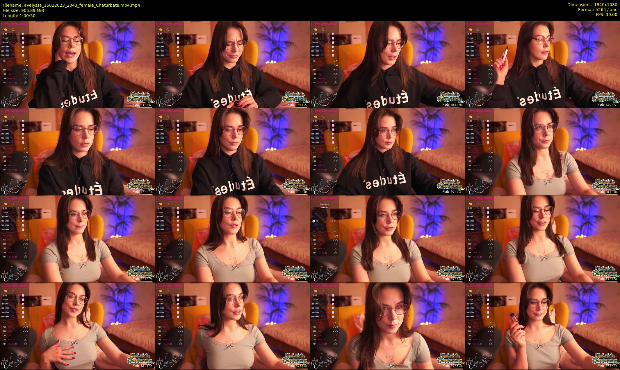 avelyssa — 61 minute Chaturbate female cam show recording, 1080p, Feb 16, 2023