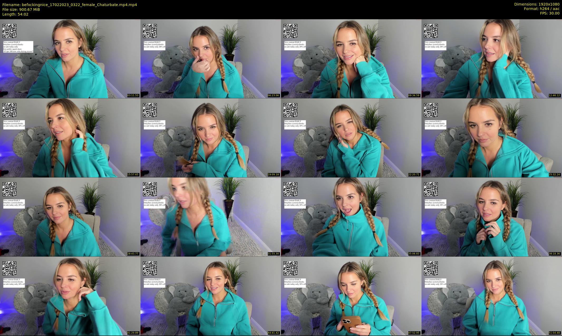 befxckingnice — 55 minute Chaturbate female cam show recording, 1080p, Feb 17, 2023