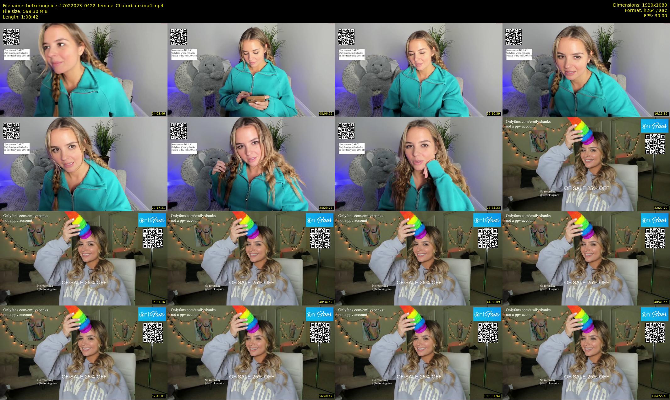 befxckingnice — 69 minute Chaturbate female cam show recording, 1080p, Feb 17, 2023