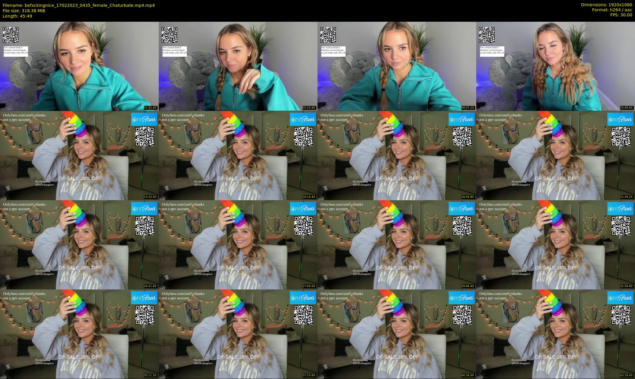 befxckingnice — 46 minute Chaturbate female cam show recording, 1080p, Feb 17, 2023