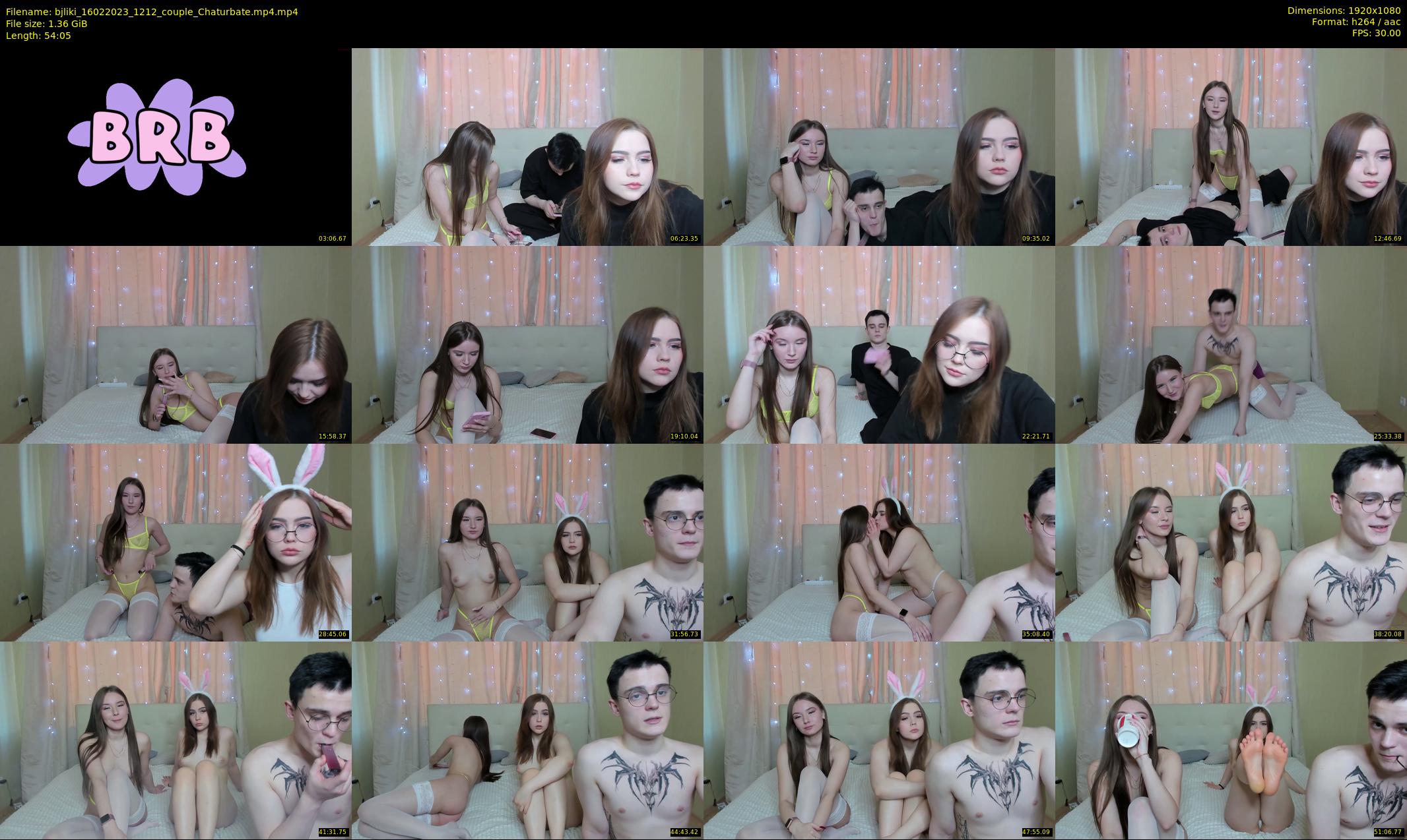 bjliki — 55 minute Chaturbate couple cam show recording, 1080p, Feb 16, 2023