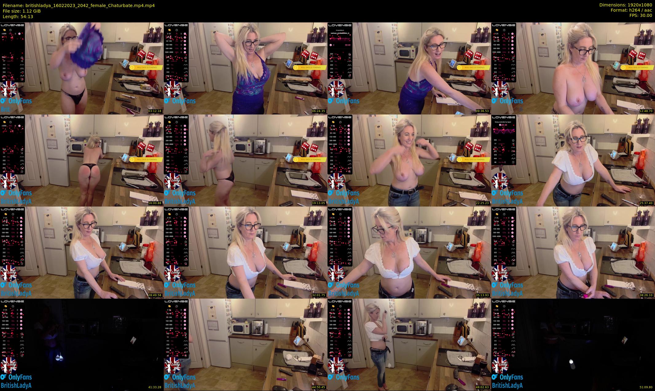 britishladya — 55 minute Chaturbate female cam show recording, 1080p, Feb 16, 2023
