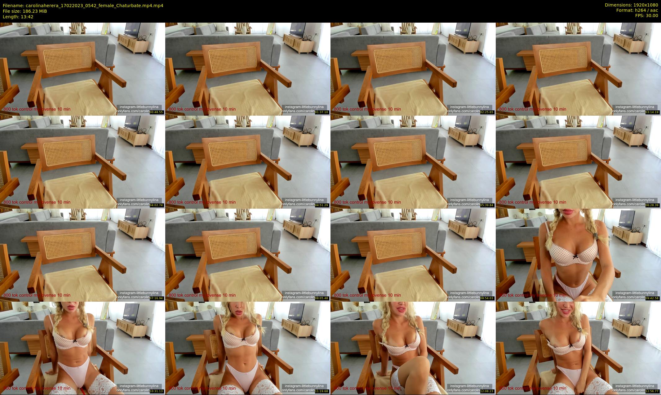 carolinaherera — 14 minute Chaturbate female cam show recording, 1080p, Feb 17, 2023