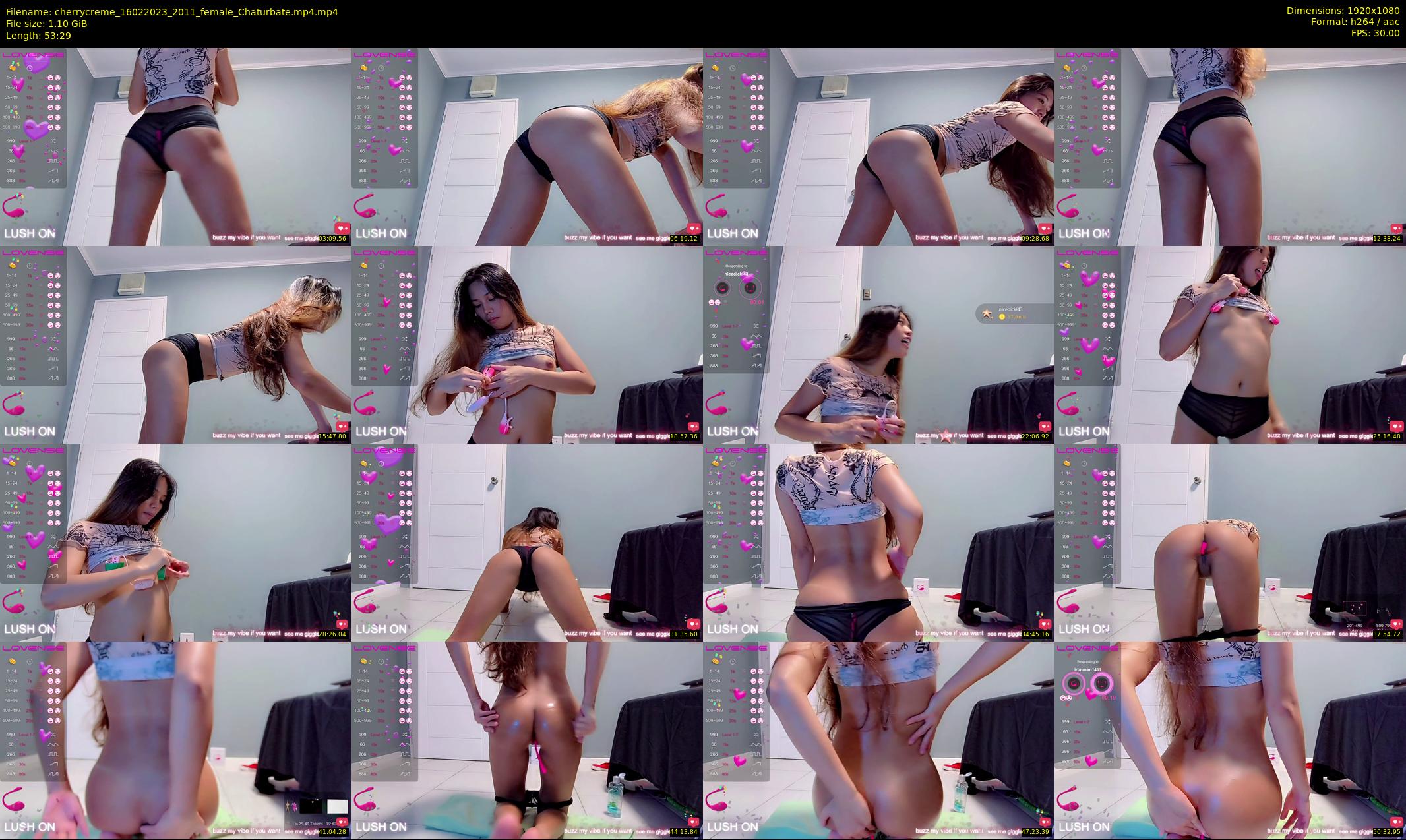 cherrycreme — 54 minute Chaturbate female cam show recording, 1080p, Feb 16, 2023