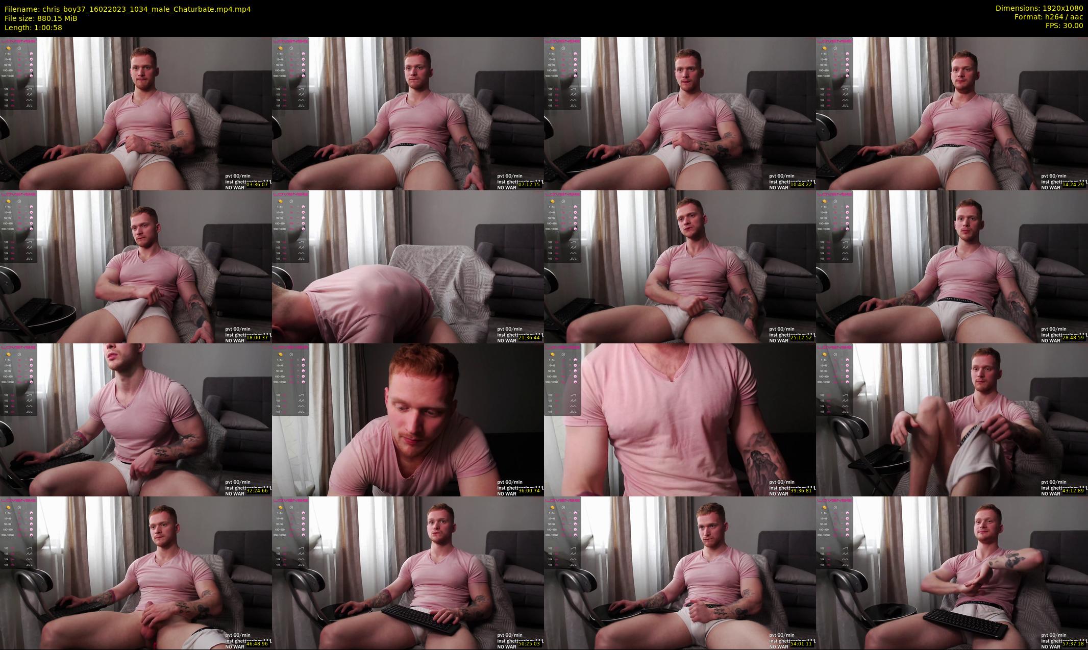 chris_boy37 — 61 minute Chaturbate male cam show recording, 1080p, Feb 16, 2023