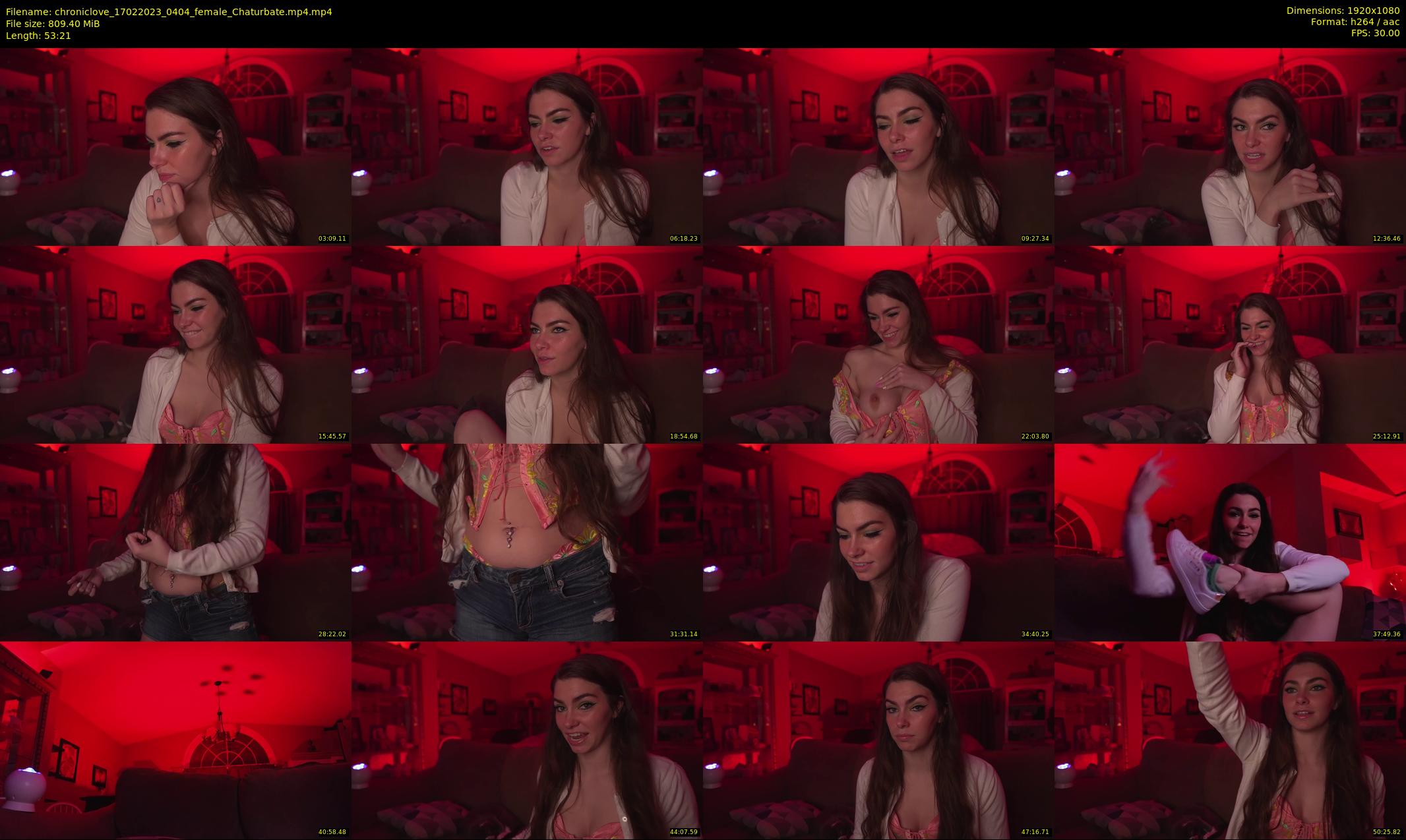 chroniclove — 54 minute Chaturbate female cam show recording, 1080p, Feb 17, 2023