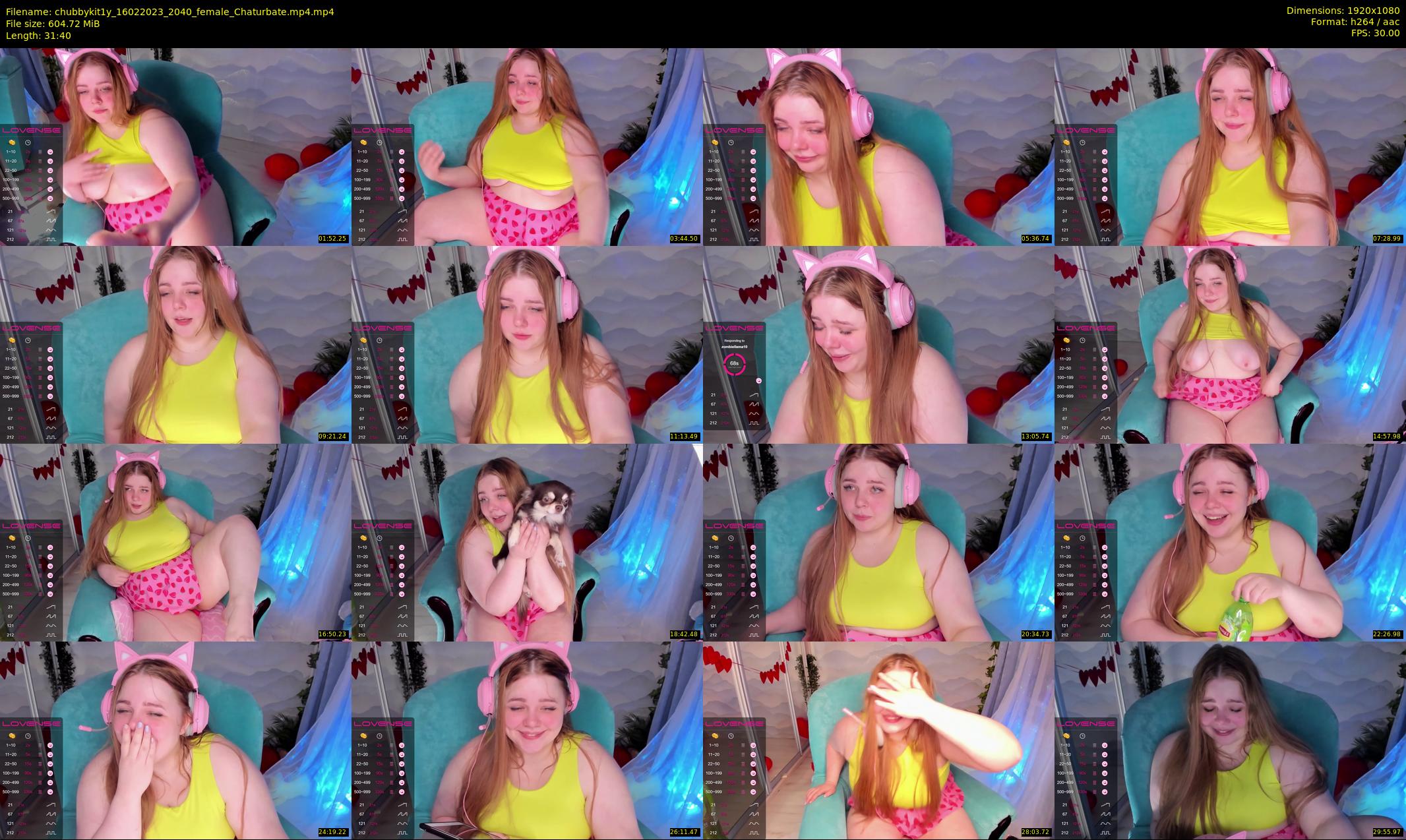 chubbykit1y — 32 minute Chaturbate female cam show recording, 1080p, Feb 16, 2023