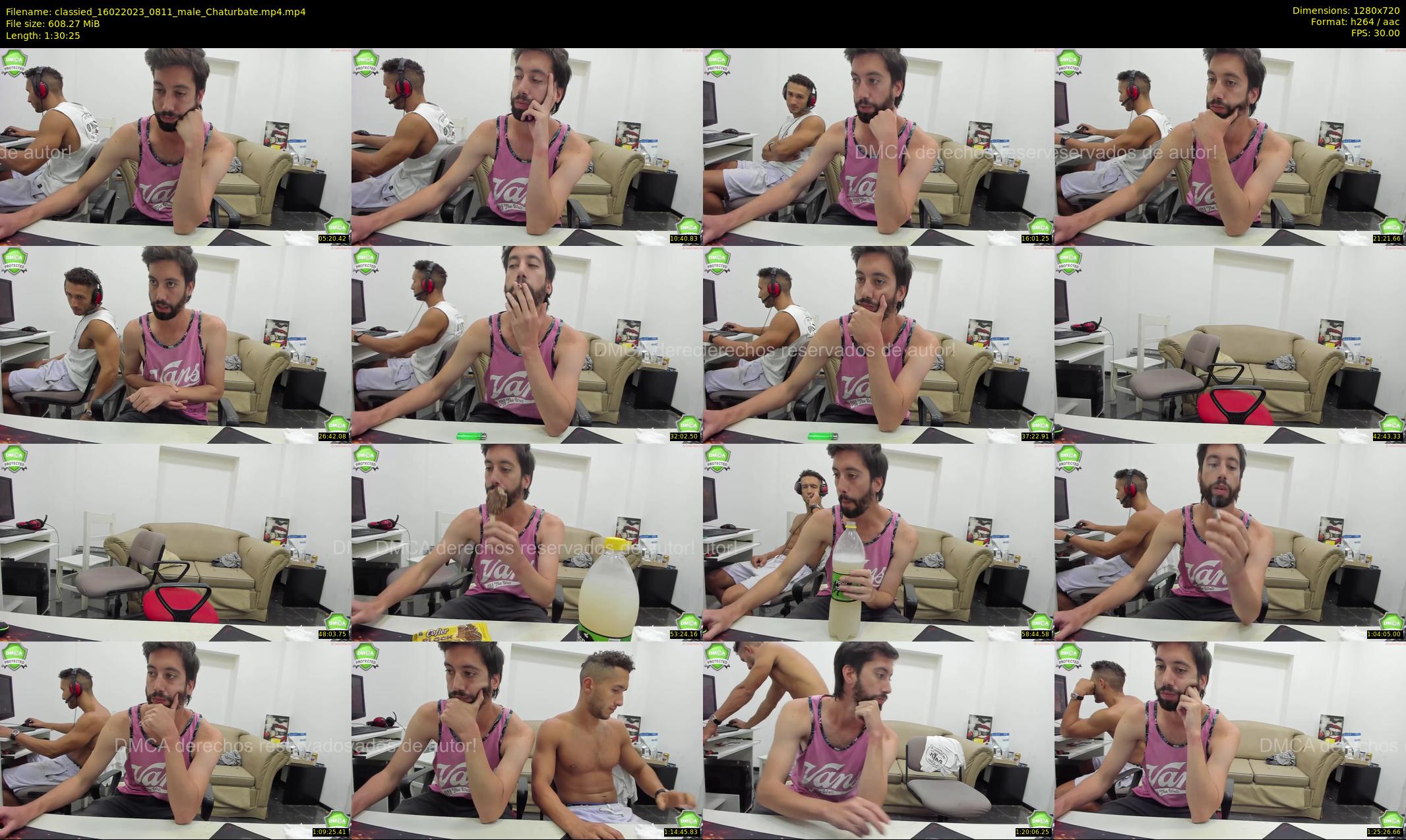 classied — 91 minute Chaturbate male cam show recording, 720p, Feb 16, 2023