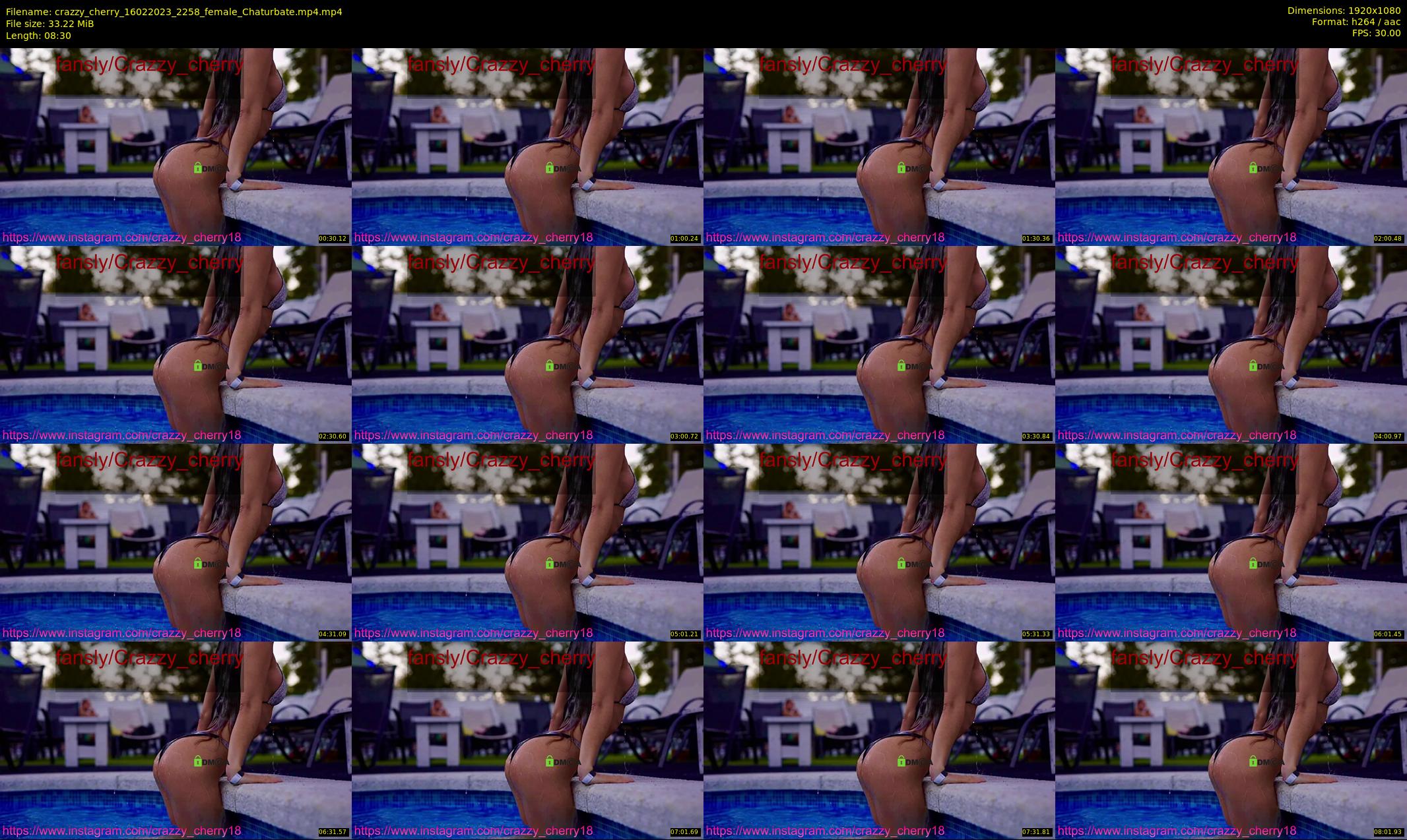 crazzy_cherry — 9 minute Chaturbate female cam show recording, 1080p, Feb 16, 2023