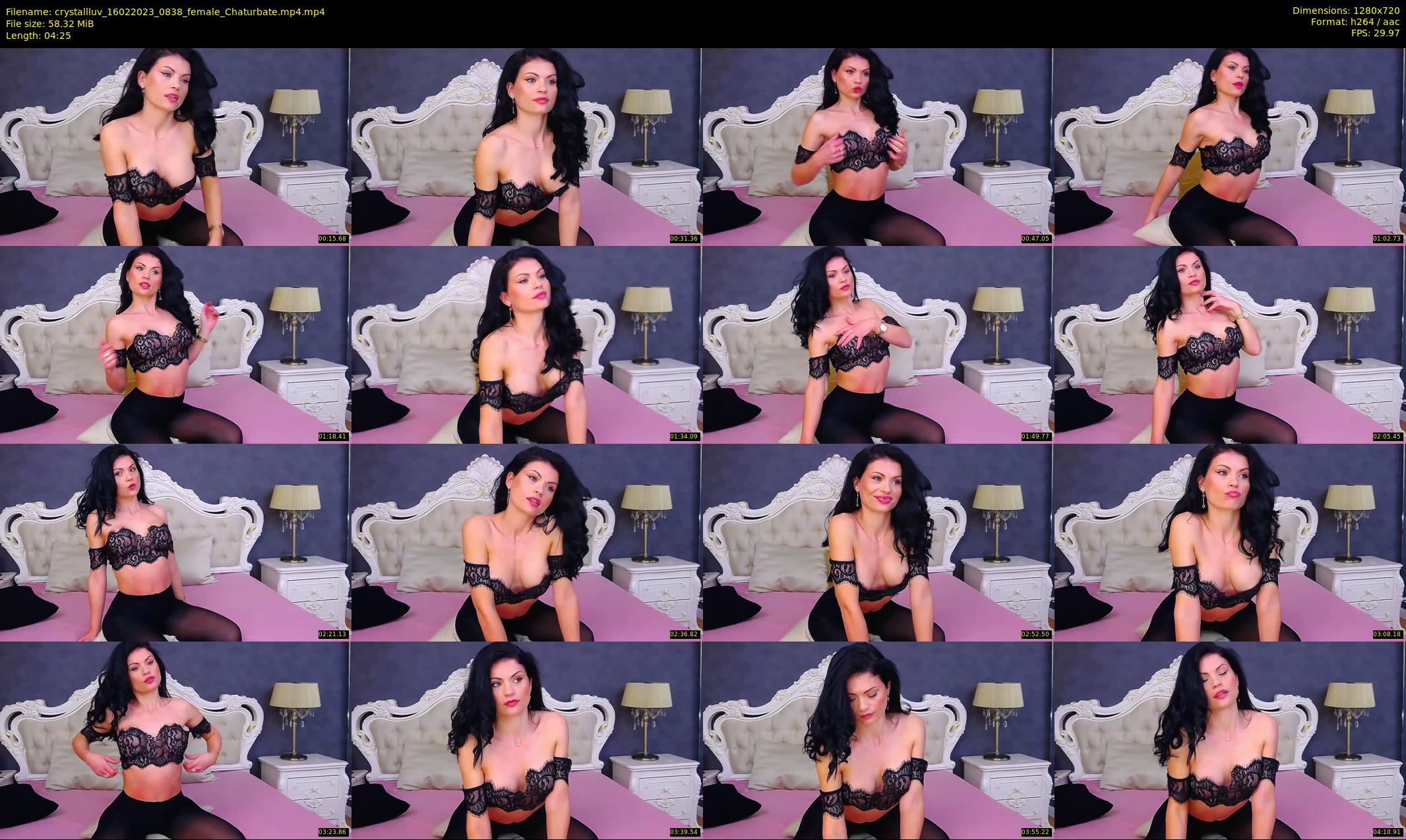 crystallluv — 5 minute Chaturbate female cam show recording, 720p, Feb 16, 2023