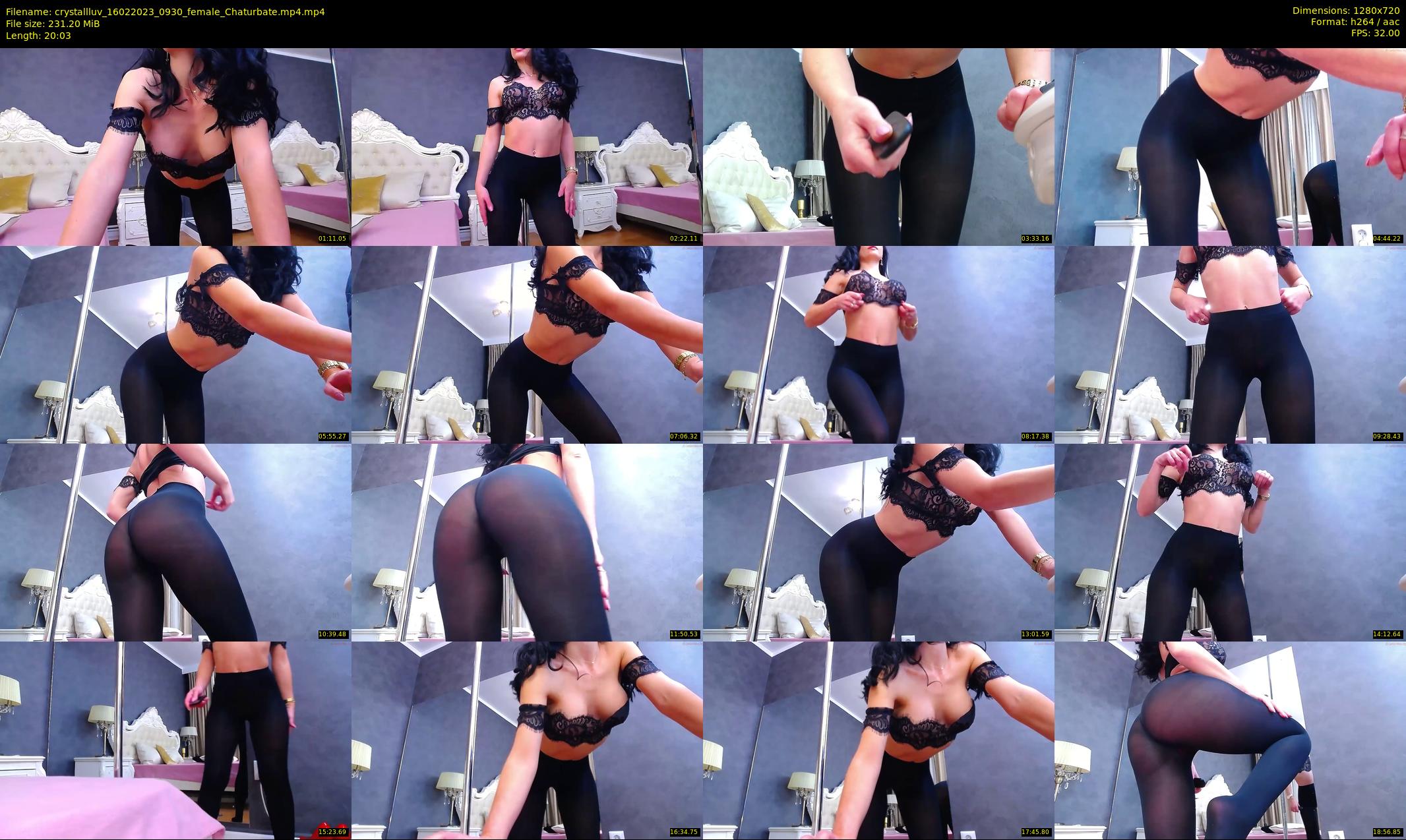 crystallluv — 21 minute Chaturbate female cam show recording, 720p, Feb 16, 2023