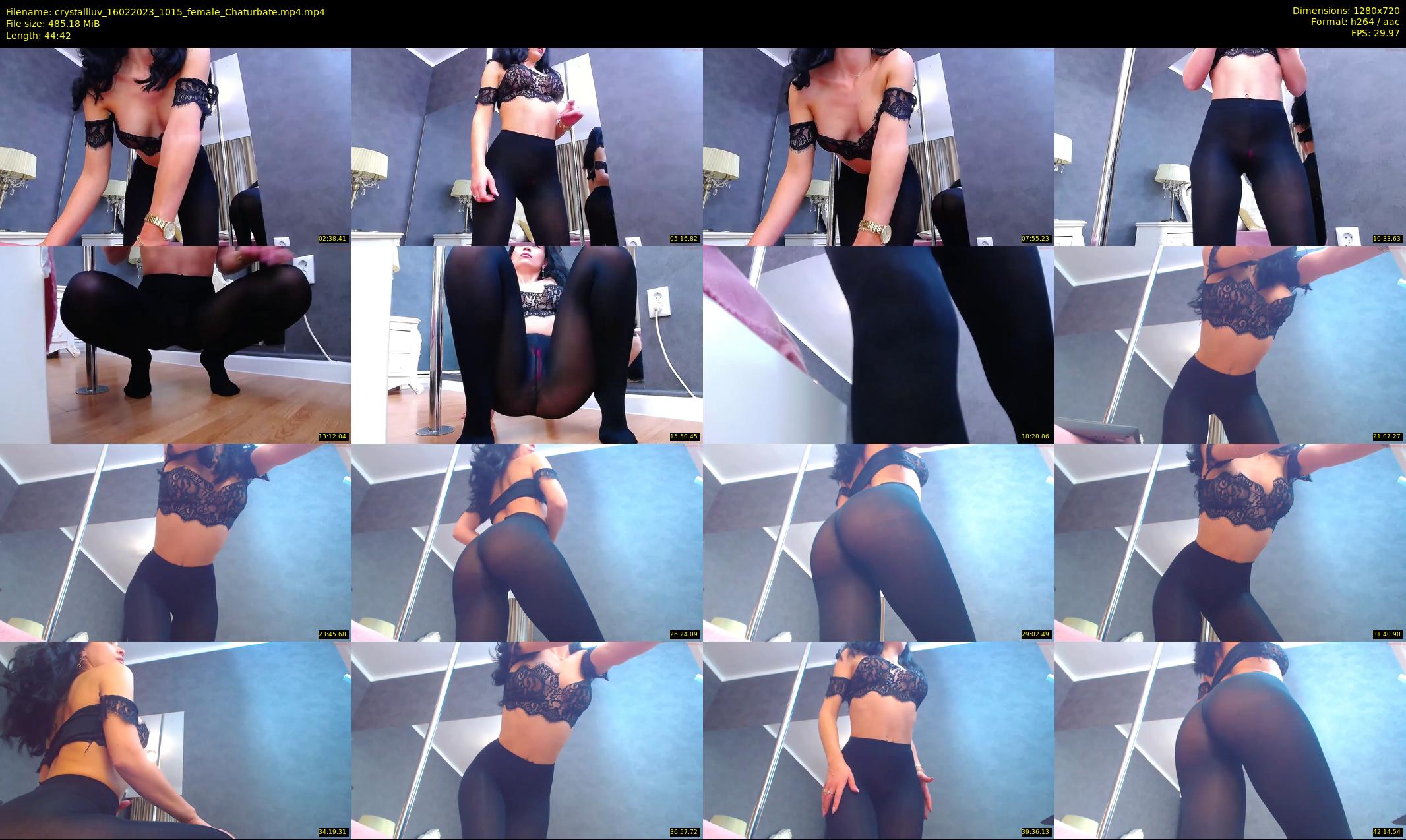 crystallluv — 45 minute Chaturbate female cam show recording, 720p, Feb 16, 2023