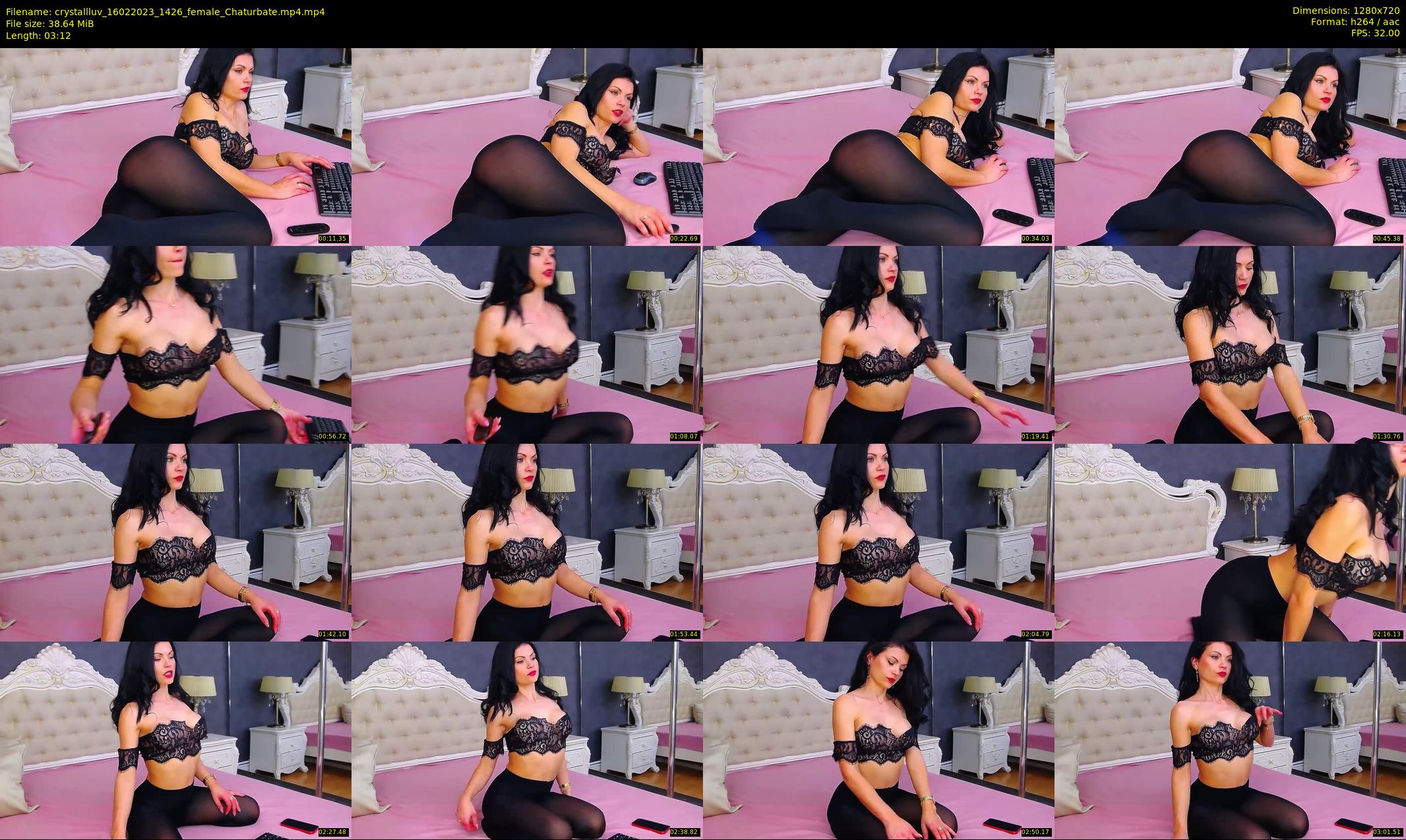 crystallluv — 4 minute Chaturbate female cam show recording, 720p, Feb 16, 2023