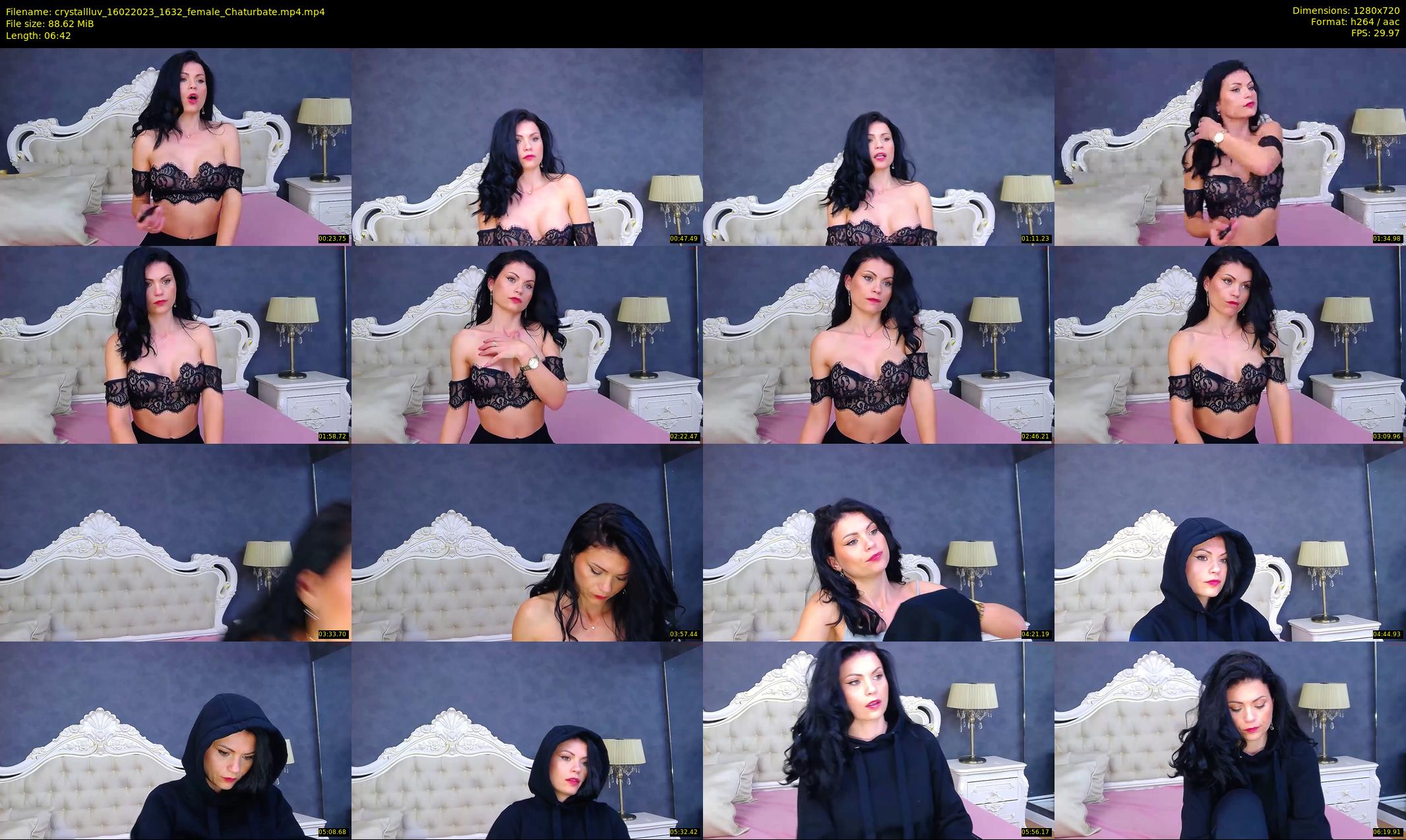 crystallluv — 7 minute Chaturbate female cam show recording, 720p, Feb 16, 2023