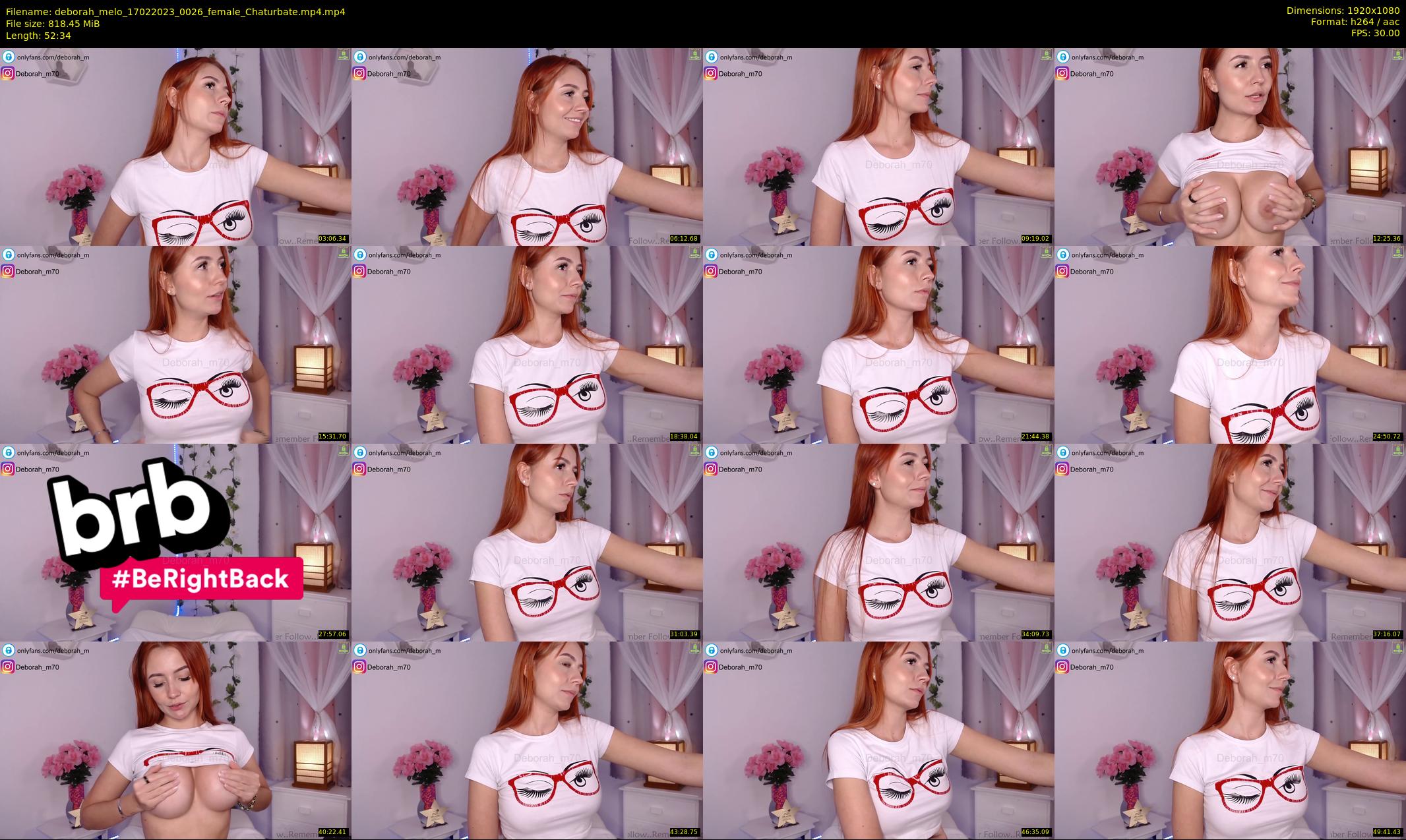 deborah_melo — 53 minute Chaturbate female cam show recording, 1080p, Feb 17, 2023