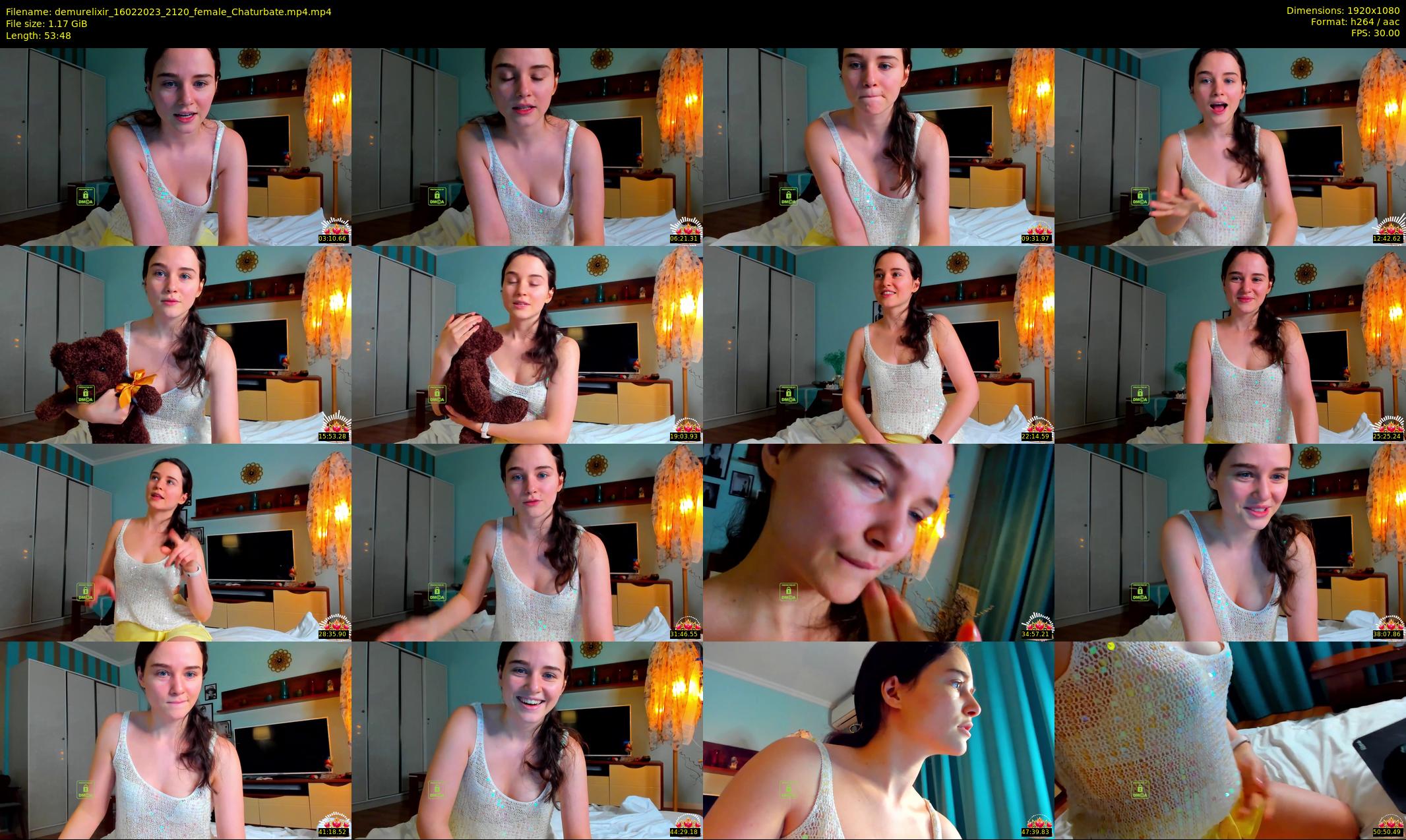 demurelixir — 54 minute Chaturbate female cam show recording, 1080p, Feb 16, 2023