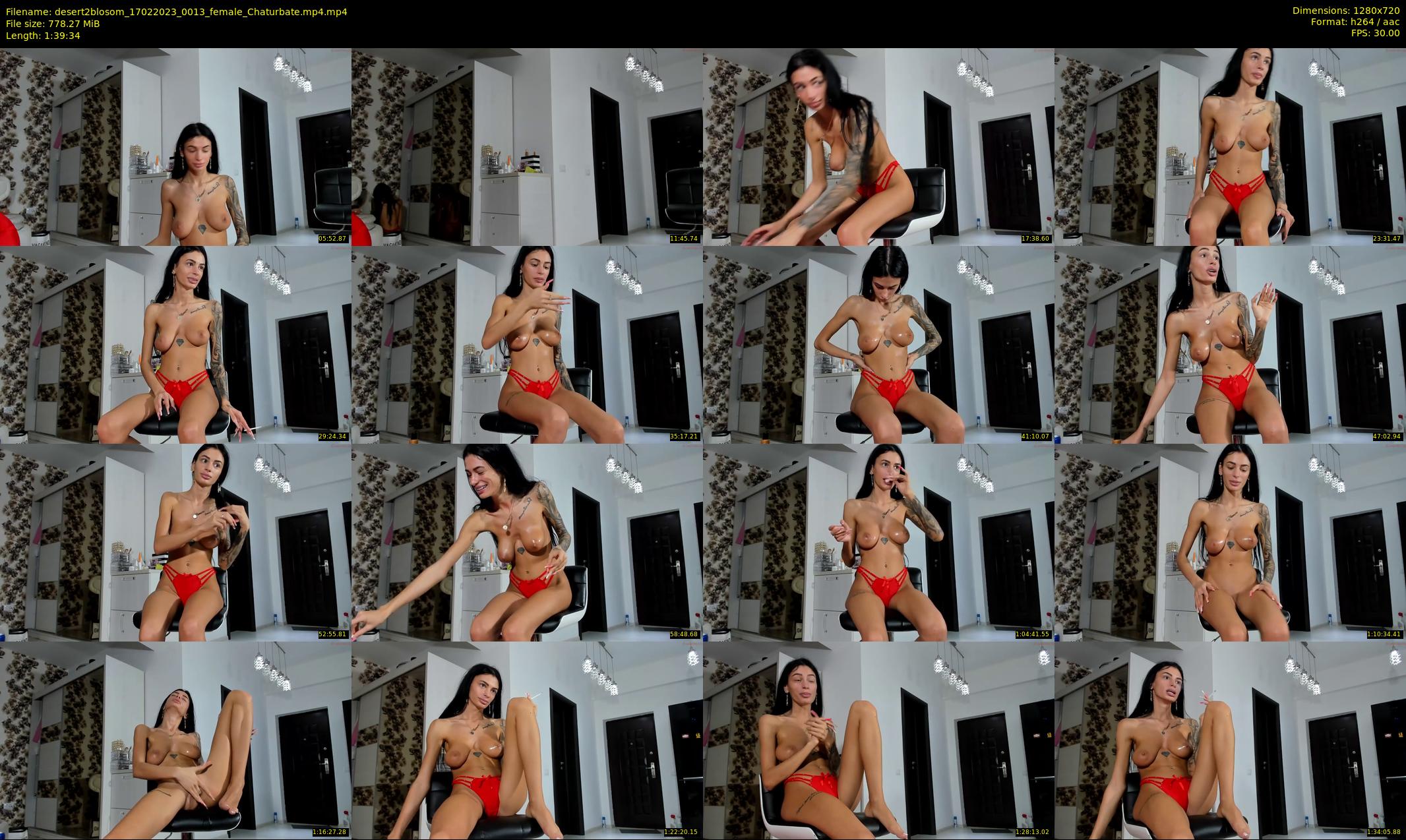 desert2blosom — 100 minute Chaturbate female cam show recording, 720p, Feb 17, 2023