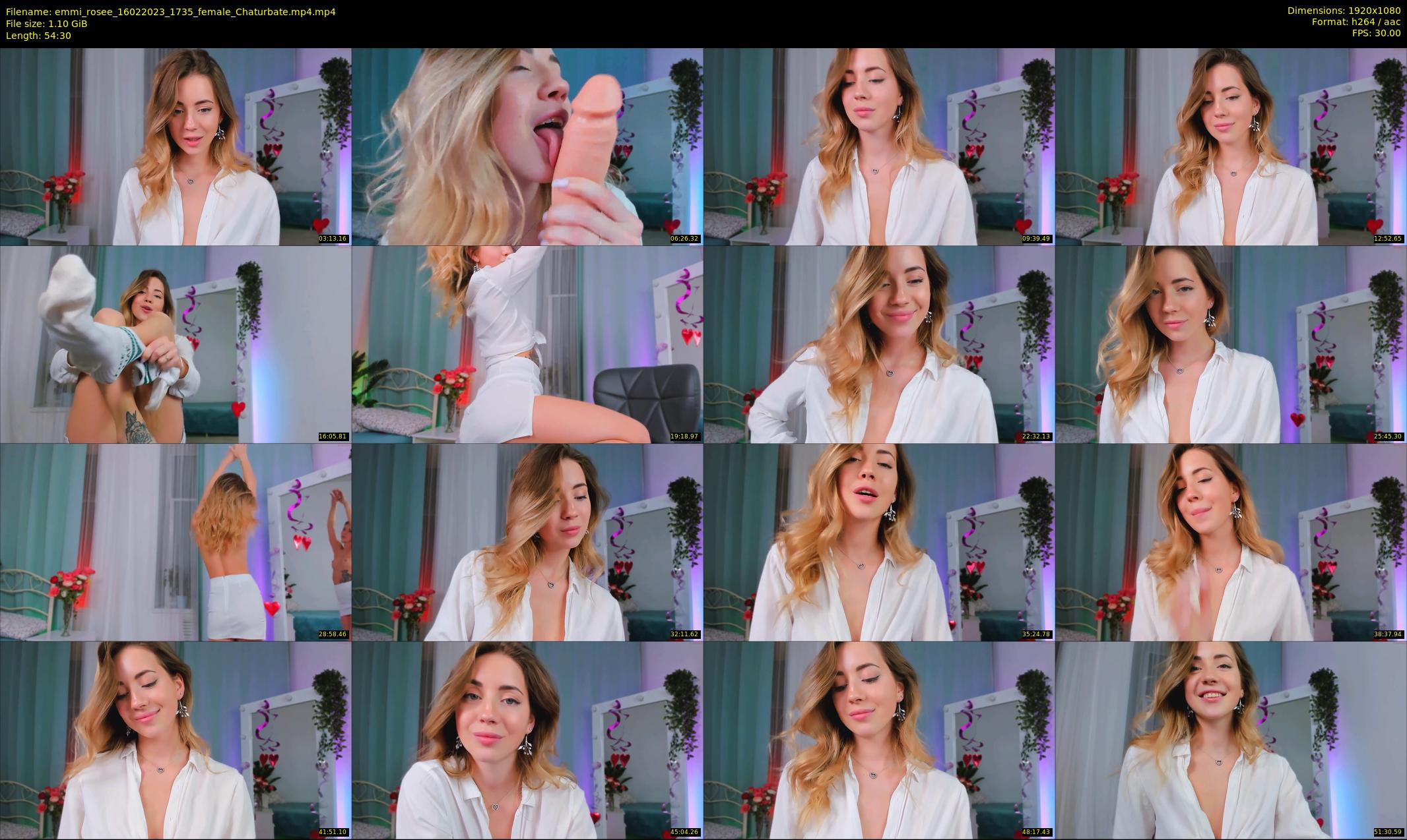 emmi_rosee — 55 minute Chaturbate female cam show recording, 1080p, Feb 16, 2023