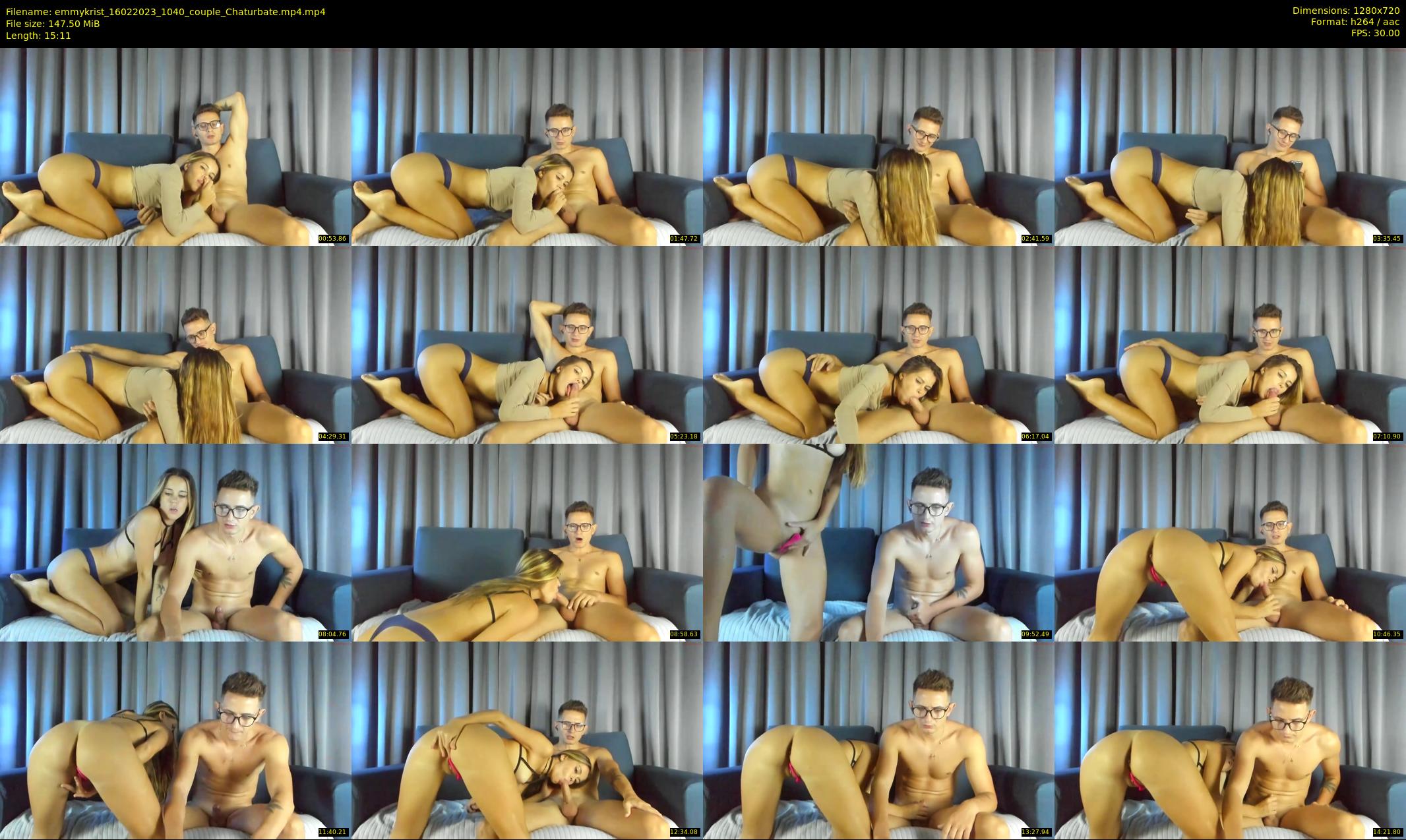 emmykrist — 16 minute Chaturbate couple cam show recording, 720p, Feb 16, 2023