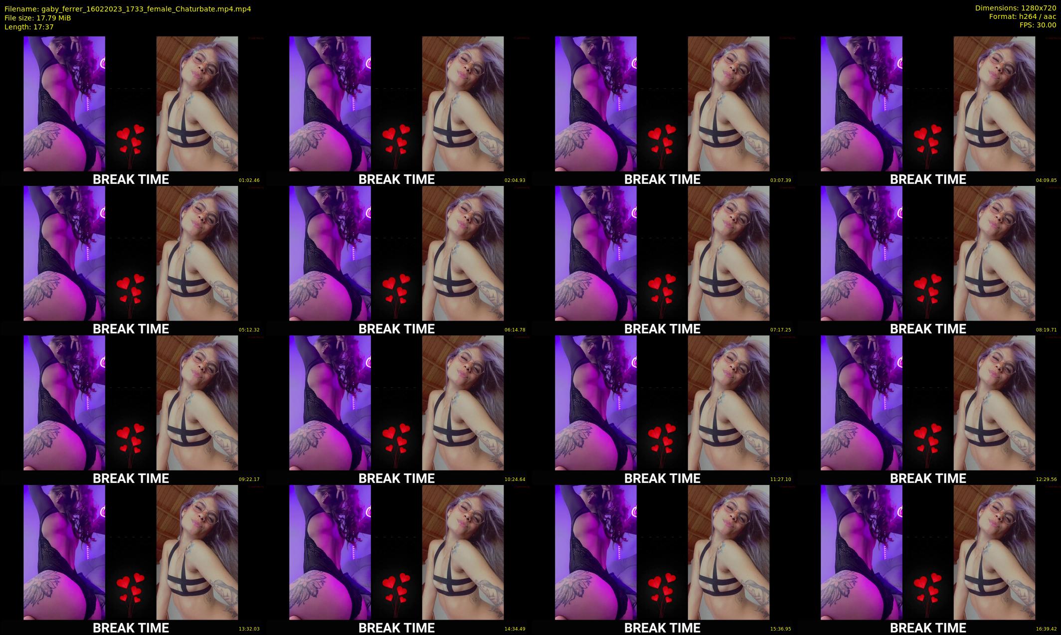 gaby_ferrer — 18 minute Chaturbate female cam show recording, 720p, Feb 16, 2023