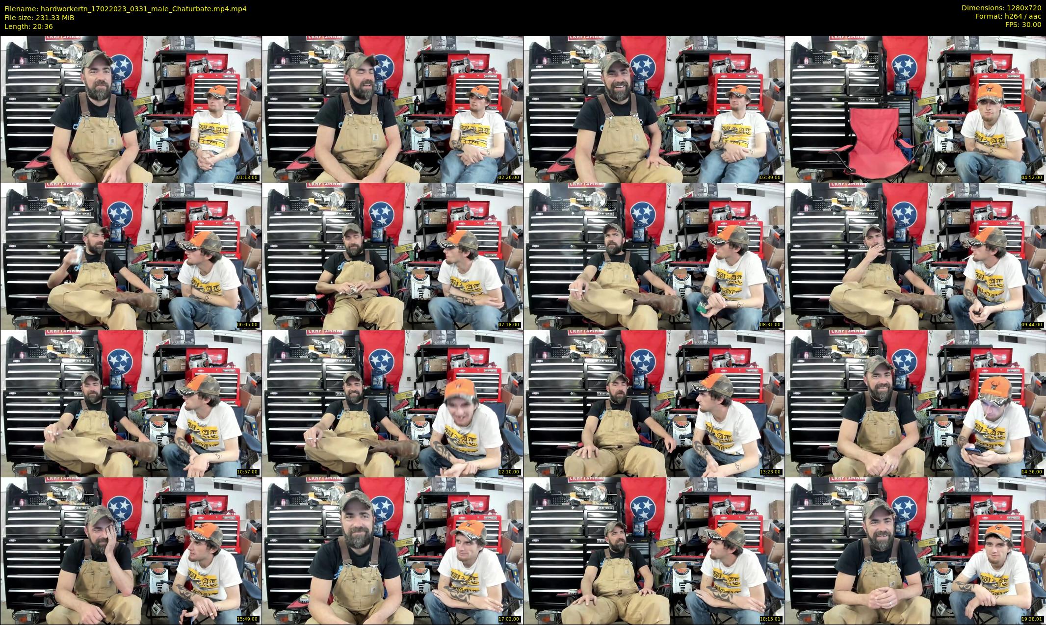 hardworkertn — 21 minute Chaturbate male cam show recording, 720p, Feb 17, 2023