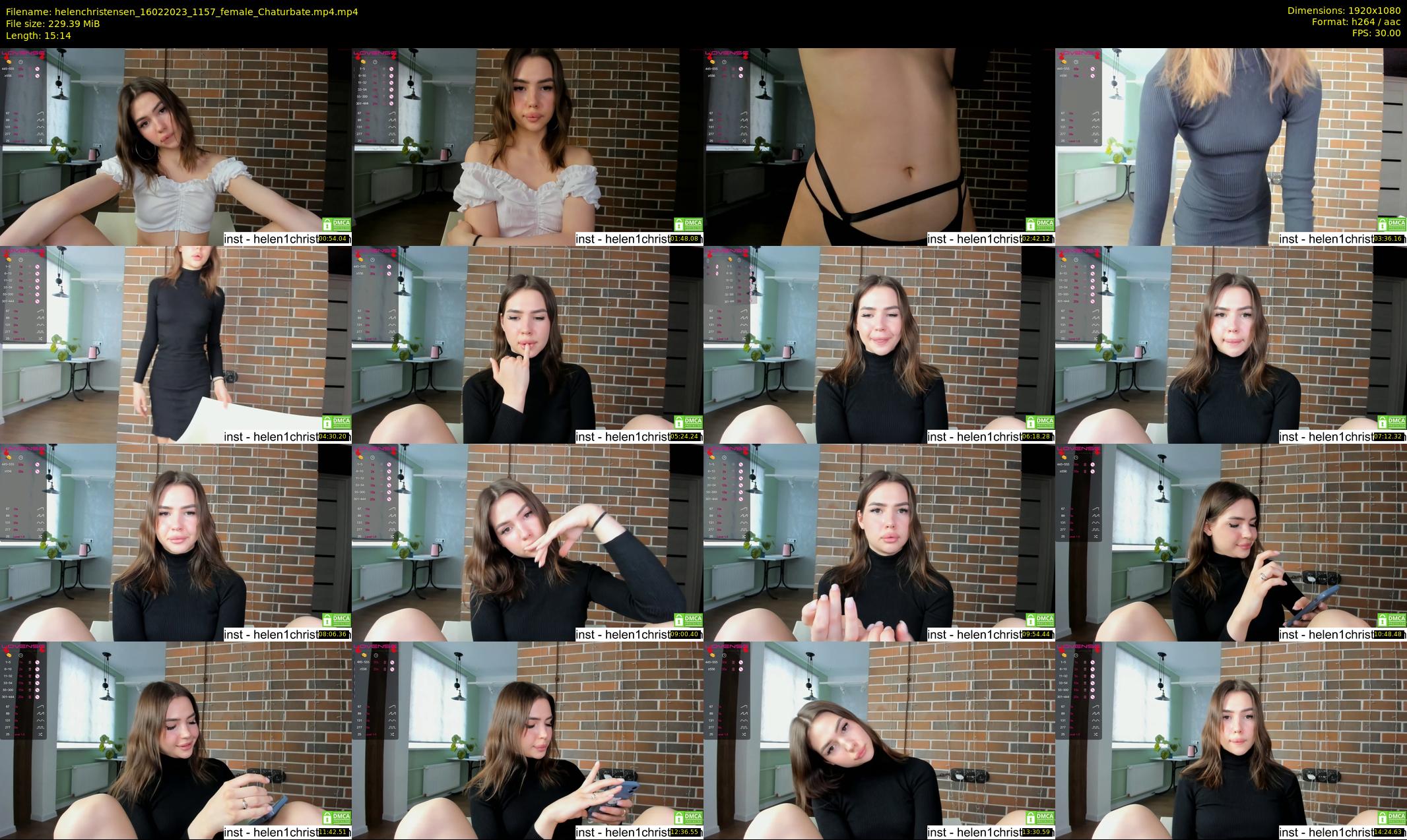 helenchristensen — 16 minute Chaturbate female cam show recording, 1080p, Feb 16, 2023
