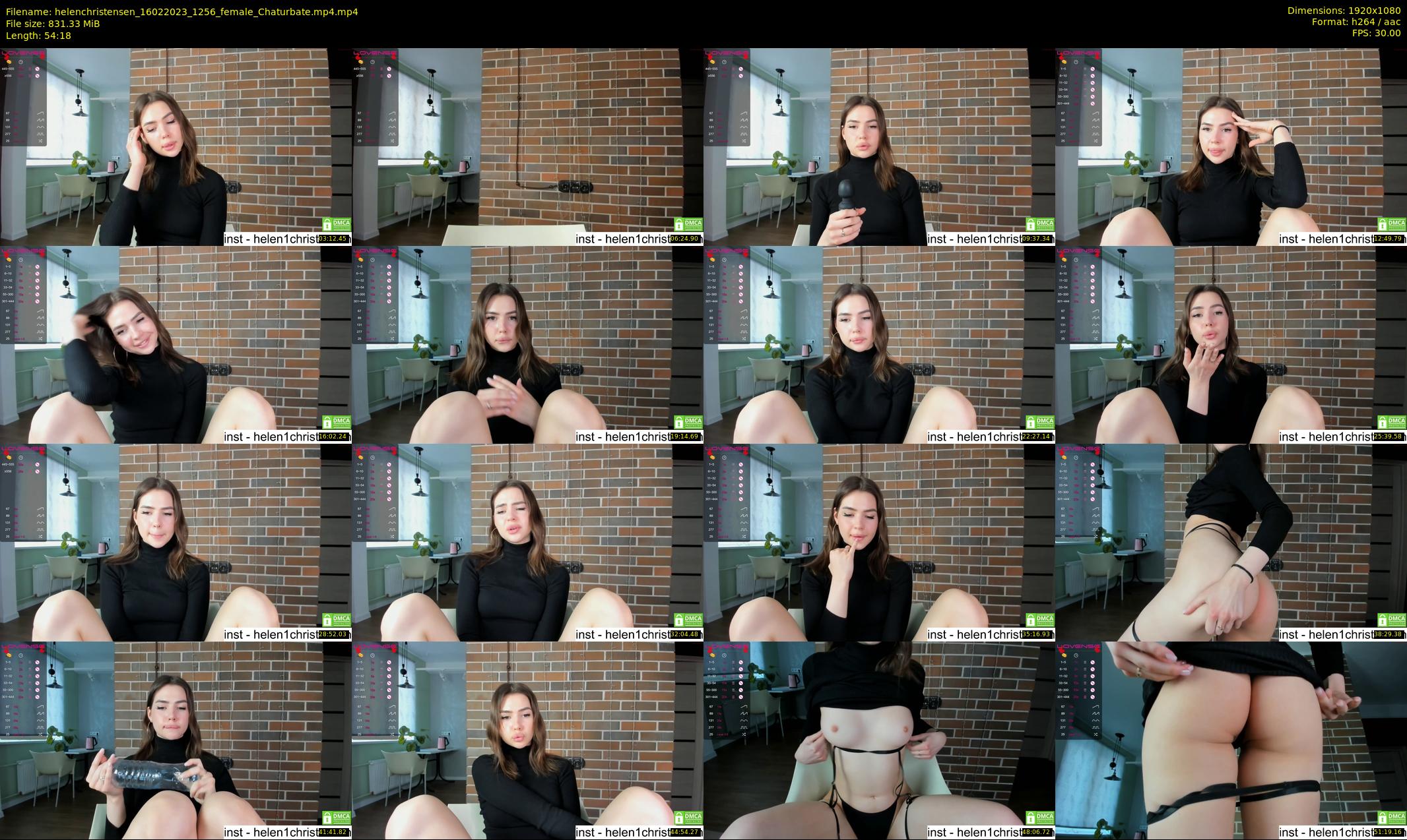 helenchristensen — 55 minute Chaturbate female cam show recording, 1080p, Feb 16, 2023