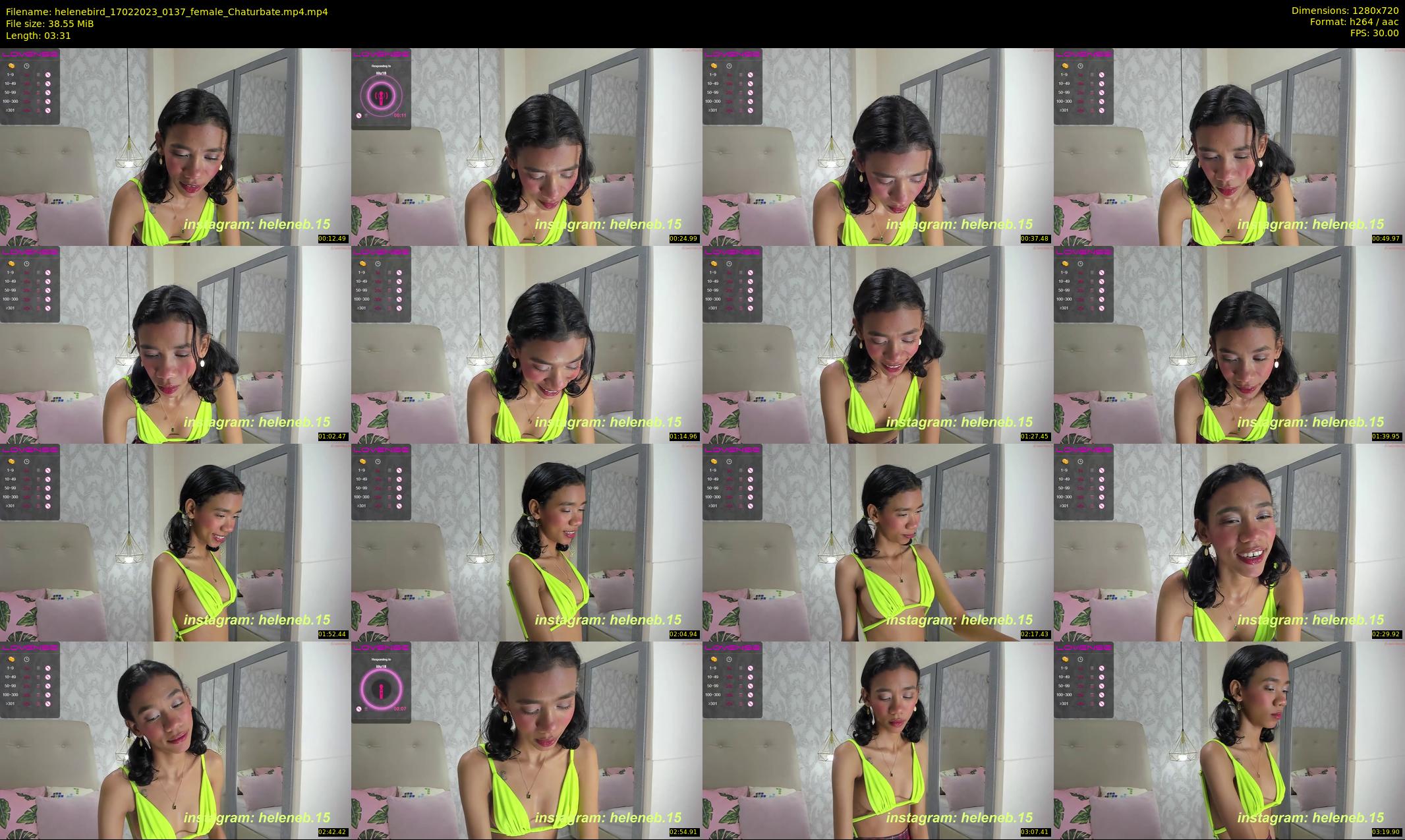 helenebird — 4 minute Chaturbate female cam show recording, 720p, Feb 17, 2023