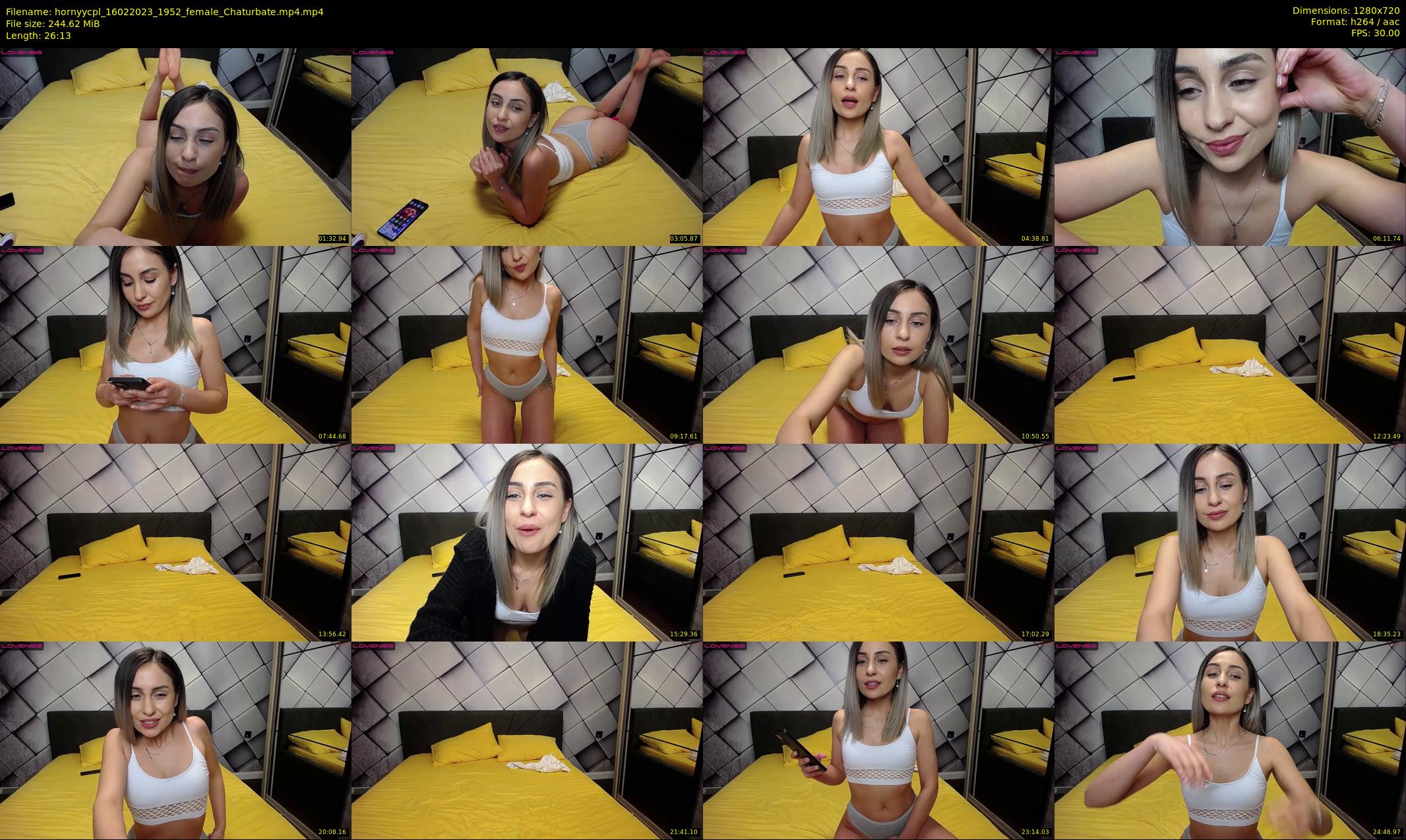 hornyycpl — 27 minute Chaturbate couple cam show recording, 720p, Feb 16, 2023