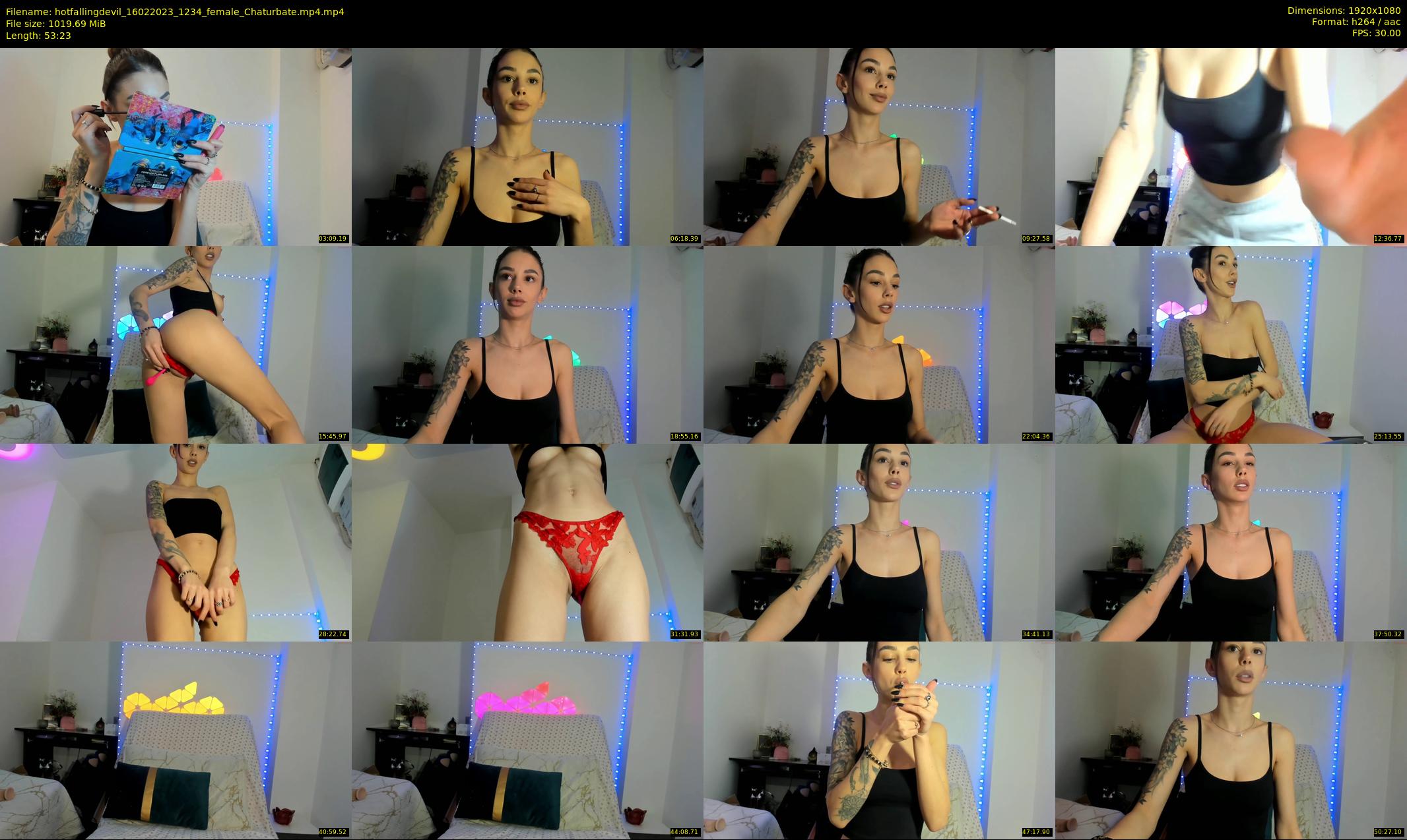 hotfallingdevil — 54 minute Chaturbate female cam show recording, 1080p, Feb 16, 2023