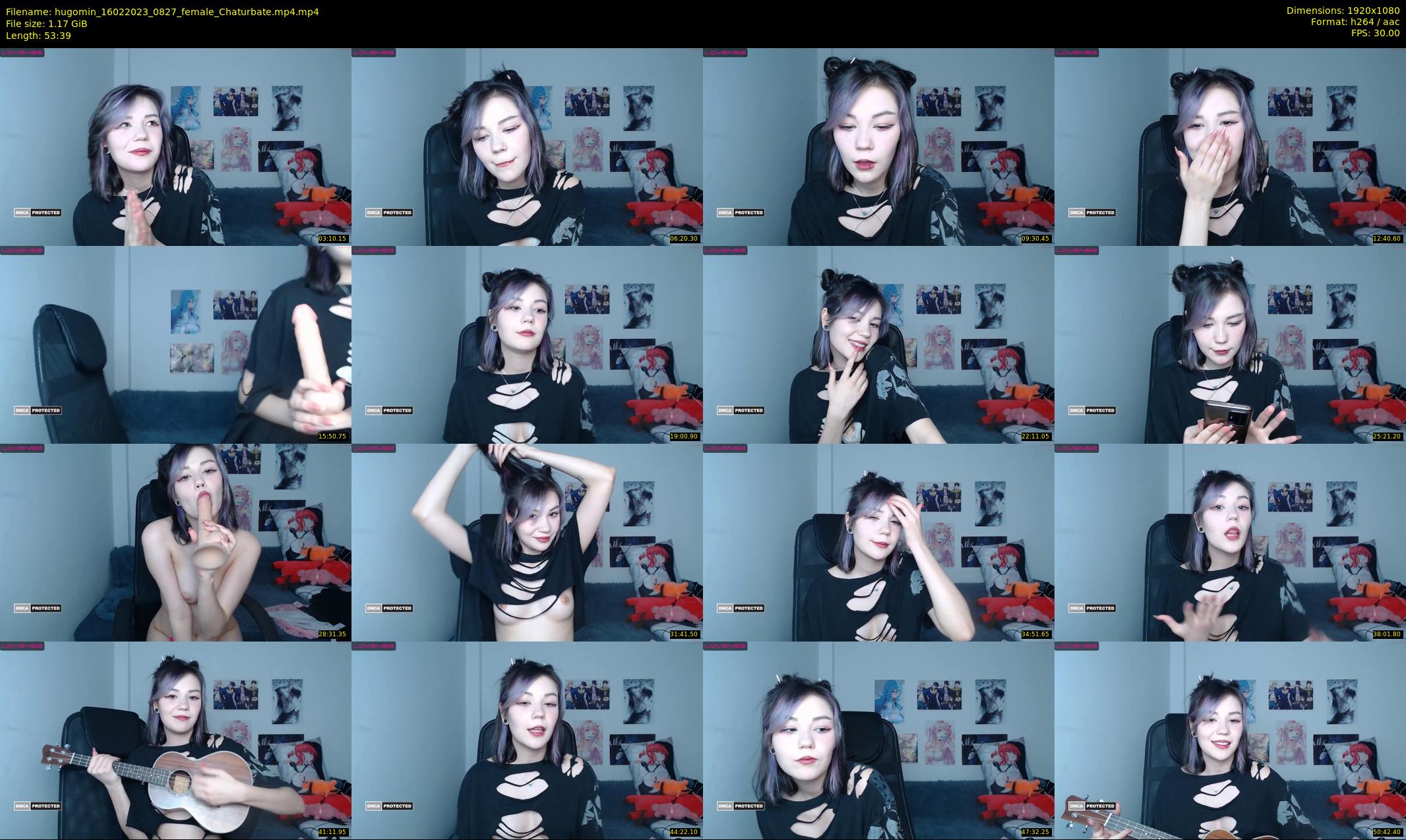 hugomin — 54 minute Chaturbate female cam show recording, 1080p, Feb 16, 2023