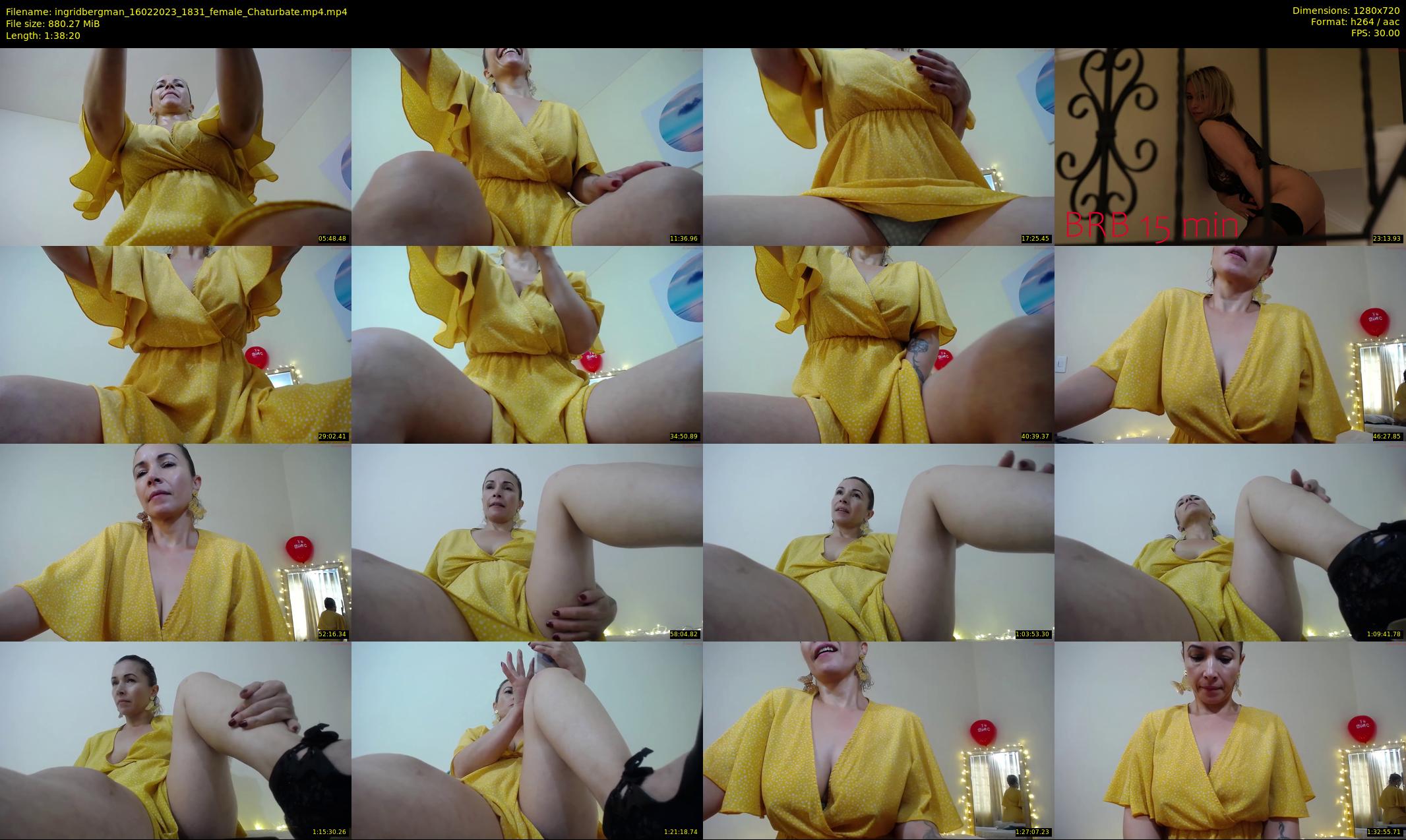 ingridbergman — 99 minute Chaturbate female cam show recording, 720p, Feb 16, 2023