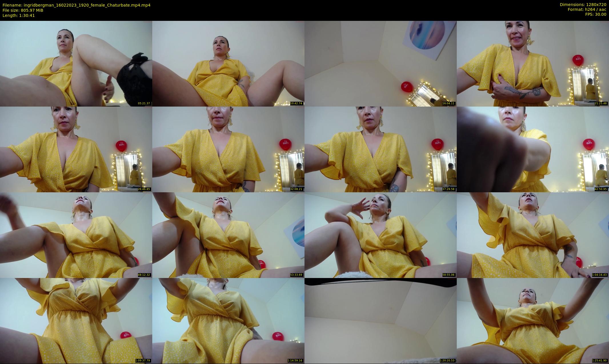 ingridbergman — 91 minute Chaturbate female cam show recording, 720p, Feb 16, 2023
