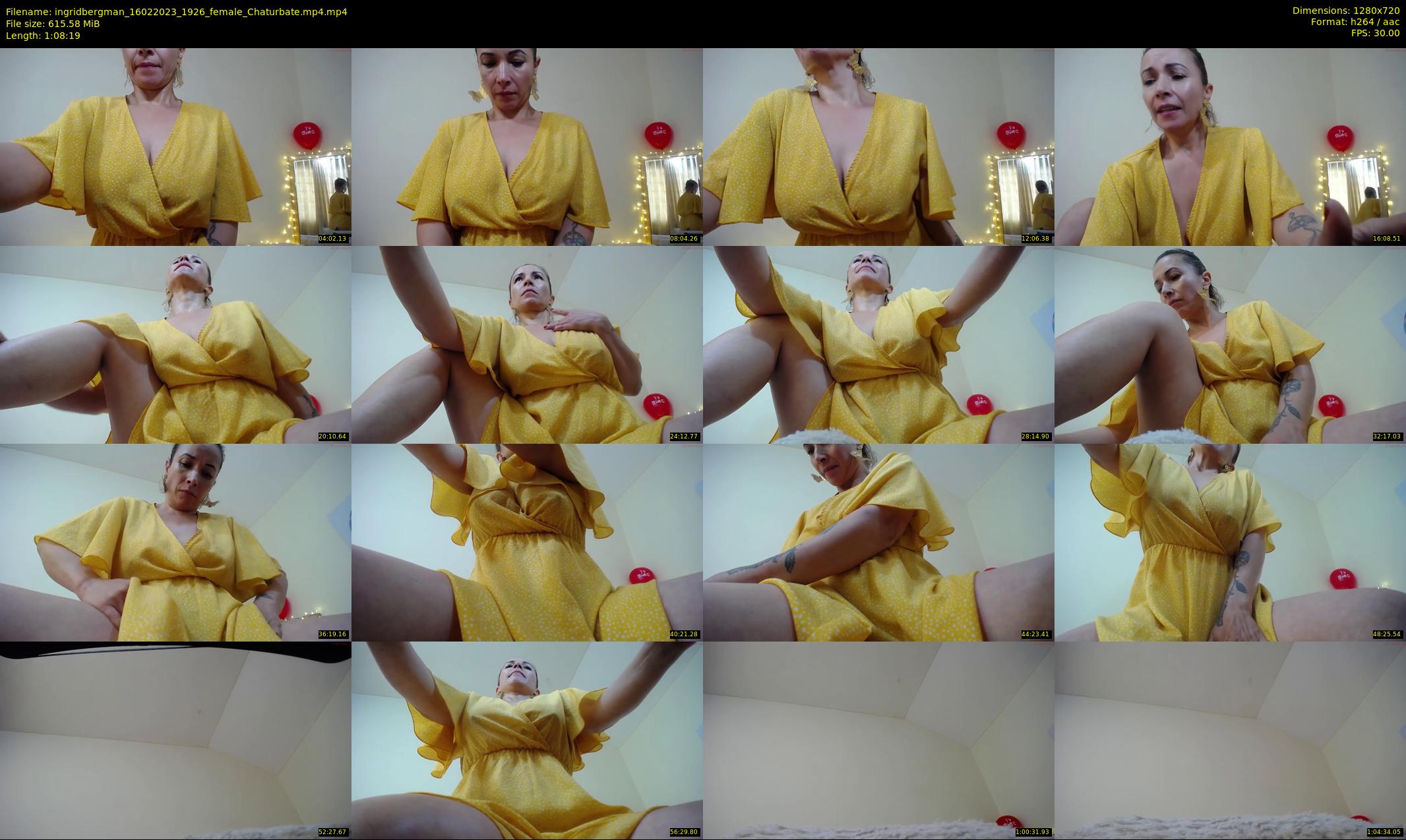 ingridbergman — 69 minute Chaturbate female cam show recording, 720p, Feb 16, 2023