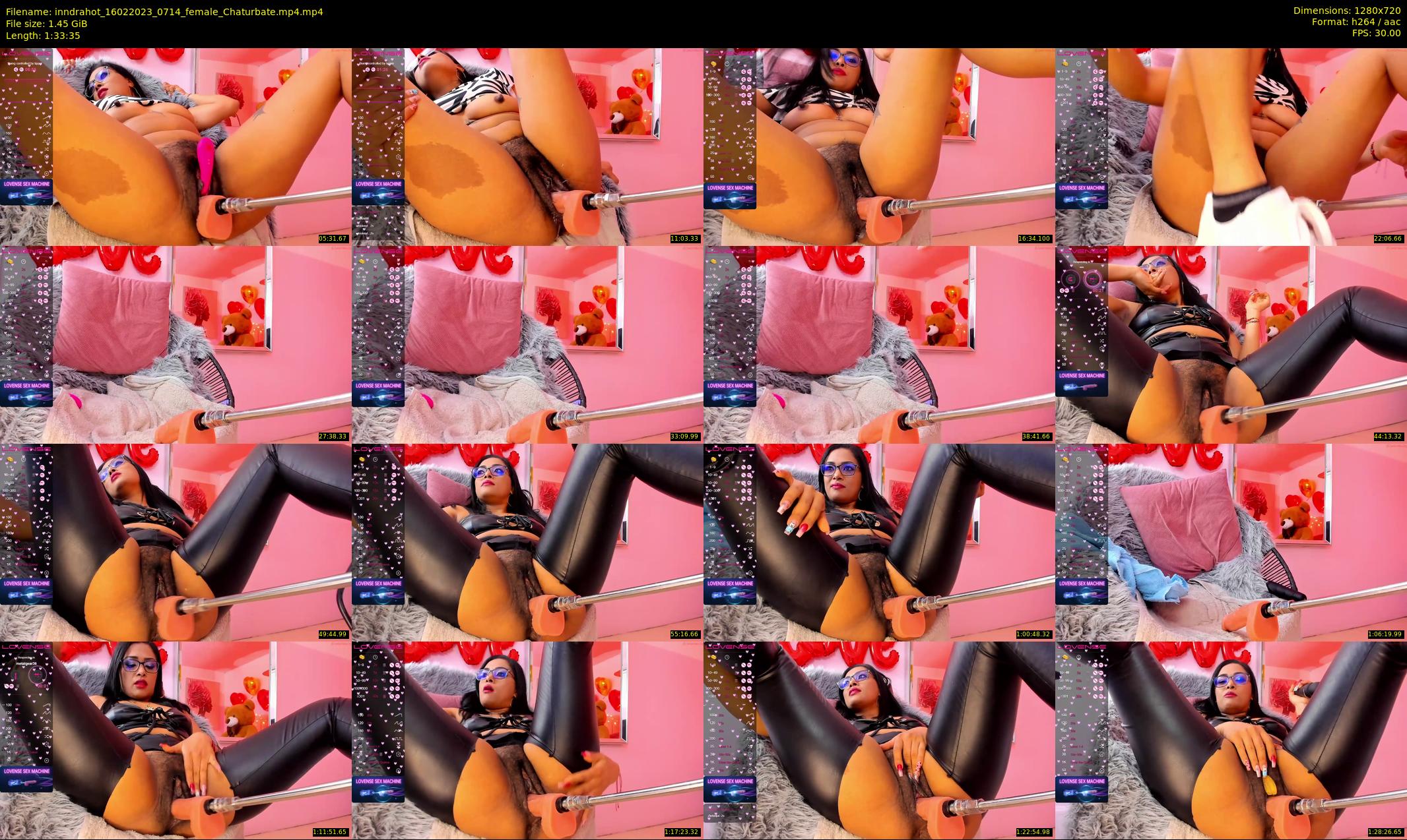 inndrahot — 94 minute Chaturbate female cam show recording, 720p, Feb 16, 2023