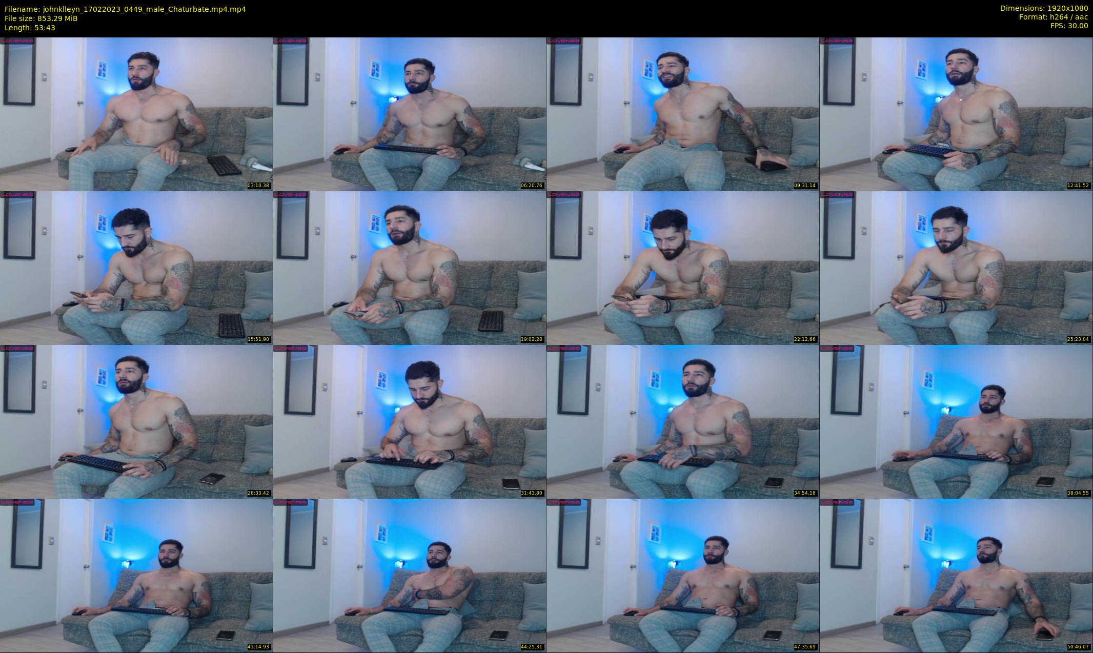 johnklleyn — 54 minute Chaturbate male cam show recording, 1080p, Feb 17, 2023