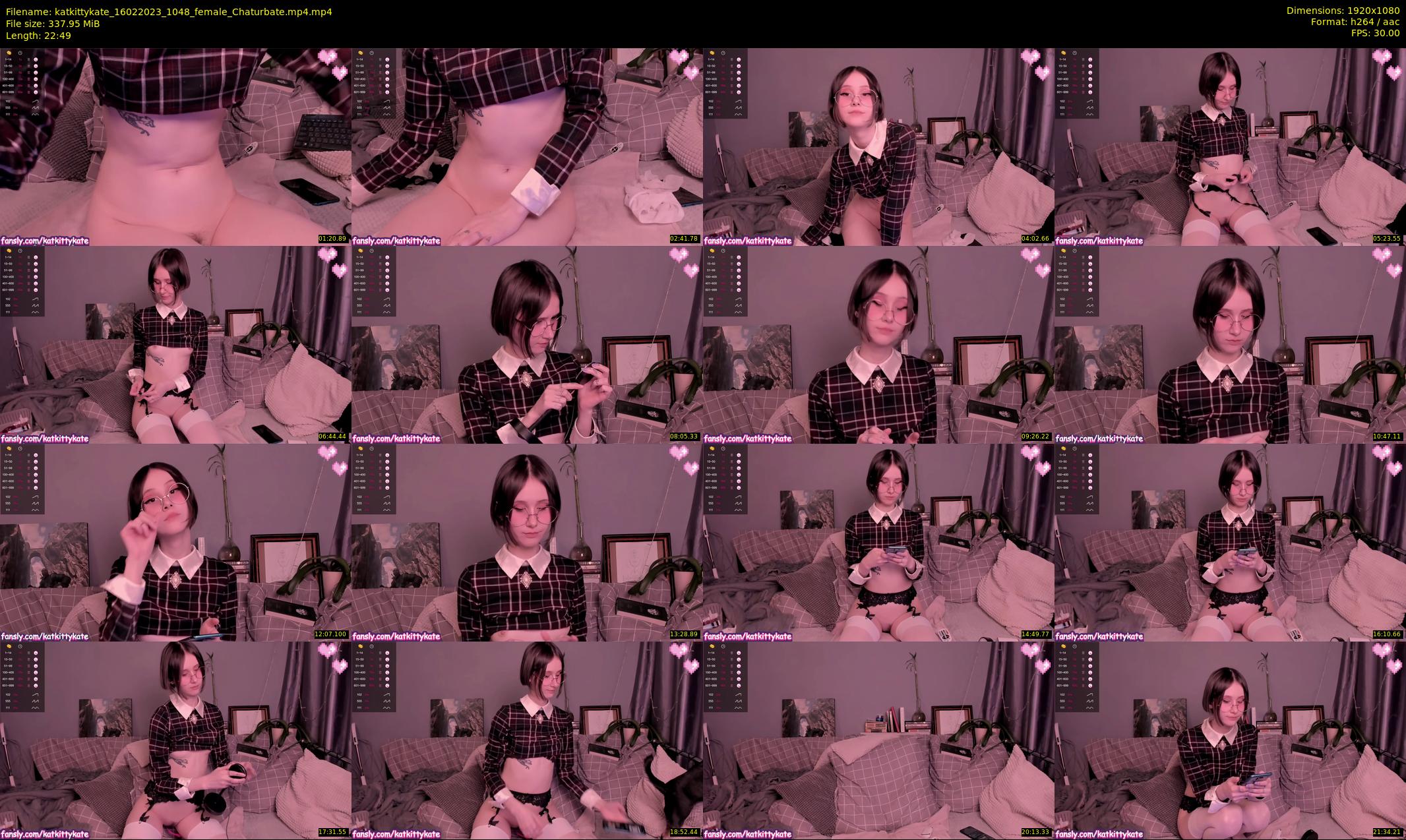 katkittykate — 23 minute Chaturbate female cam show recording, 1080p, Feb 16, 2023
