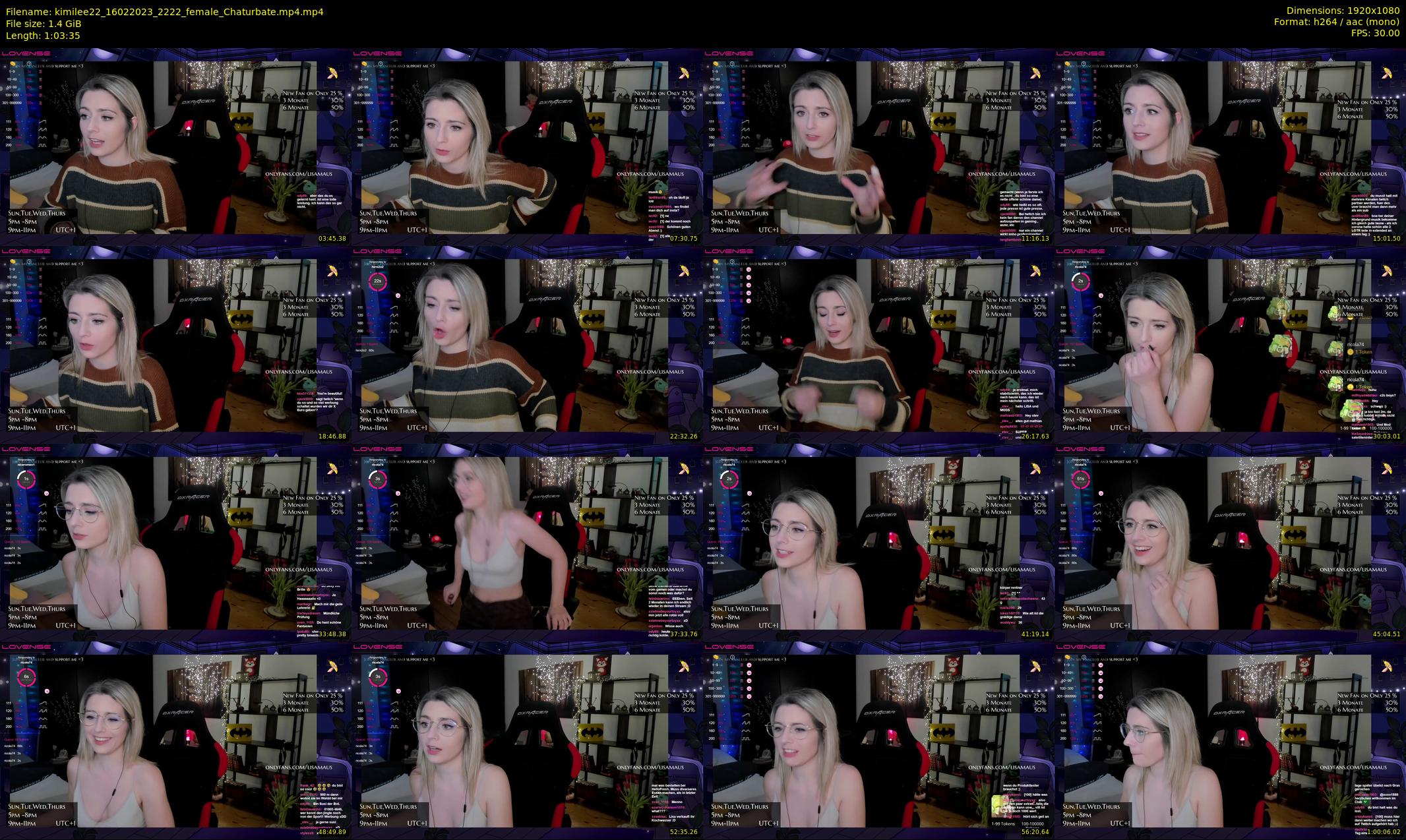 kimilee22 — 64 minute Chaturbate female cam show recording, 1080p, Feb 16, 2023