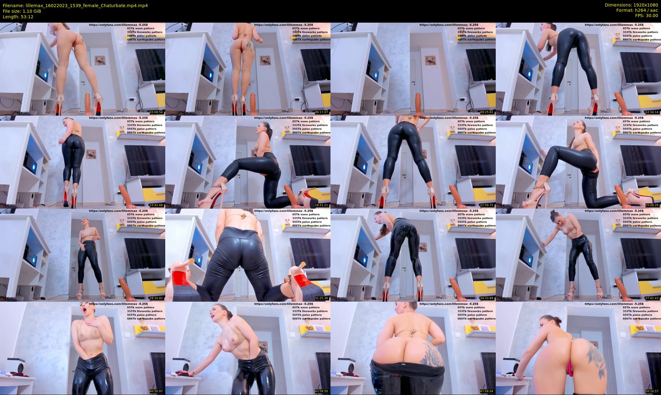 lillemax — 54 minute Chaturbate female cam show recording, 1080p, Feb 16, 2023
