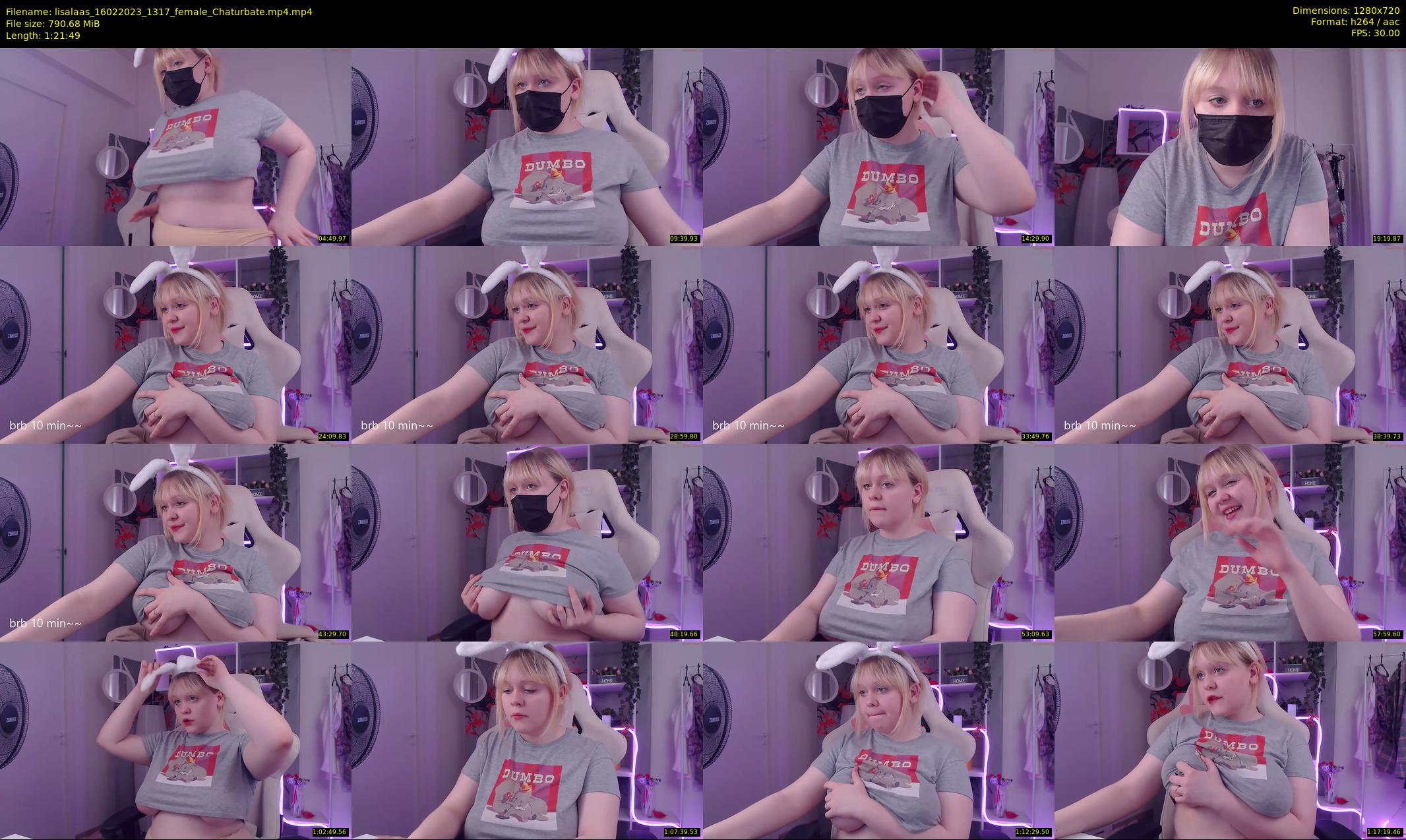 lisalaas — 82 minute Chaturbate female cam show recording, 720p, Feb 16, 2023