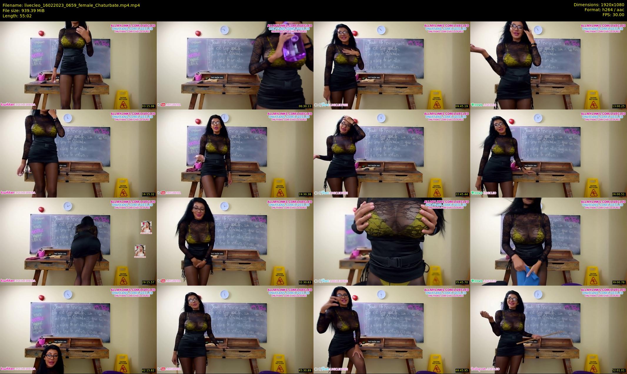 livecleo — 56 minute Chaturbate female cam show recording, 1080p, Feb 16, 2023