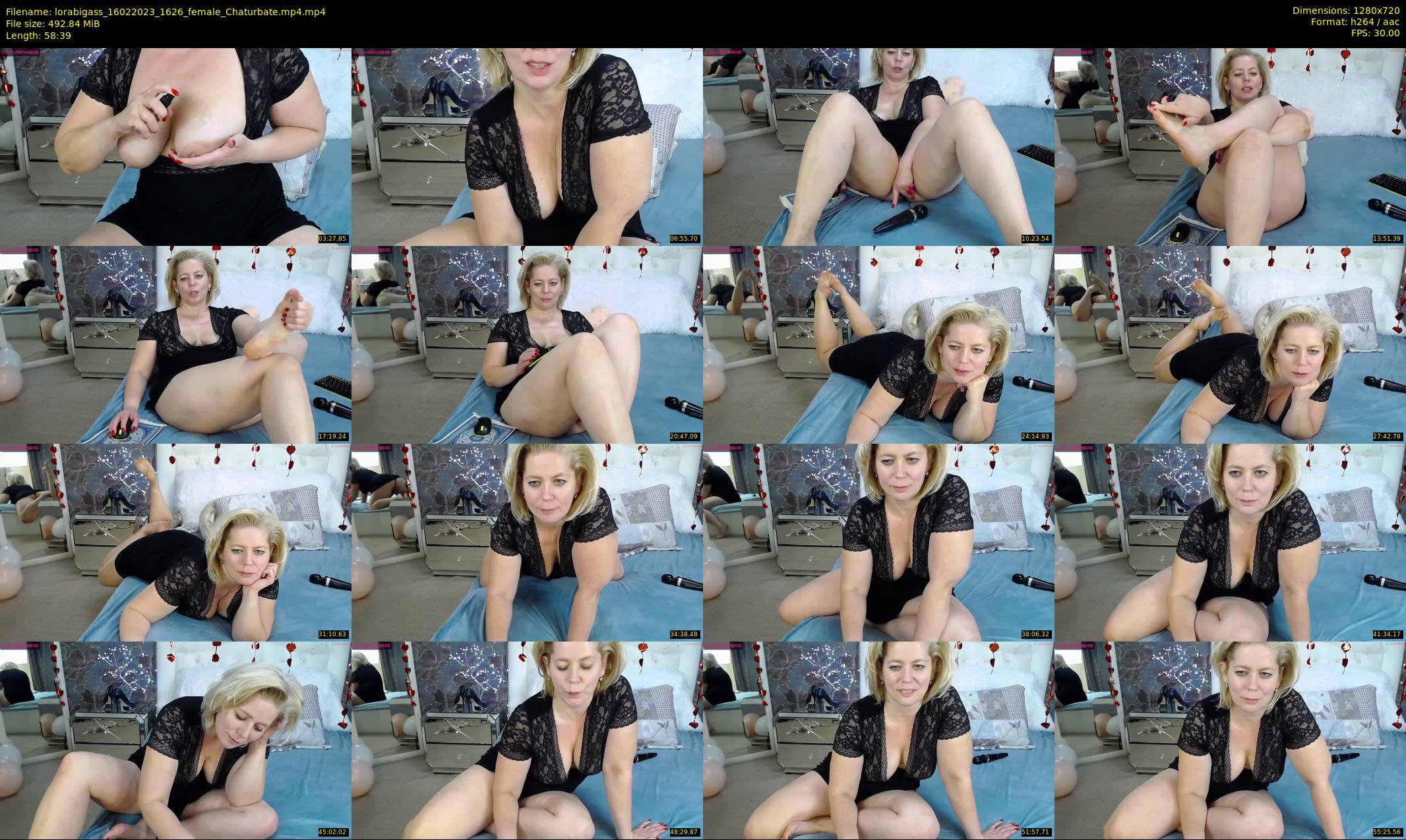 lorabigass — 59 minute Chaturbate female cam show recording, 720p, Feb 16, 2023